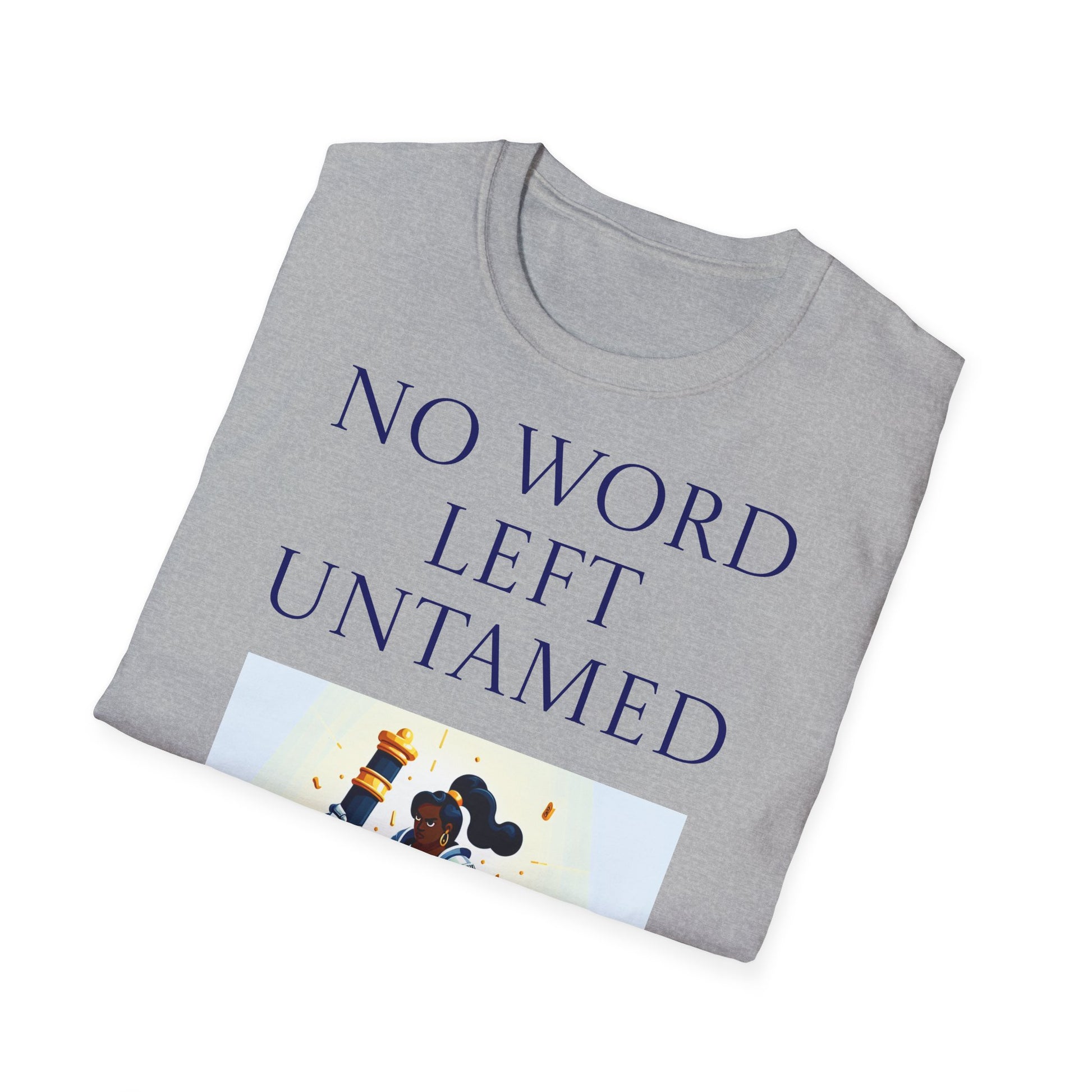 Unisex -Inspired T-Shirt - "No Word" - Perfect for Book Lovers - The Dreamer's Bookshop.