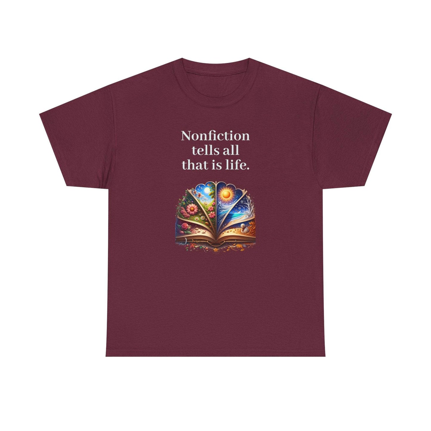 That is Life - Graphic Tee - Unisex Heavy Cotton T-Shirt Nonfiction Books - The Dreamer's Bookshop.