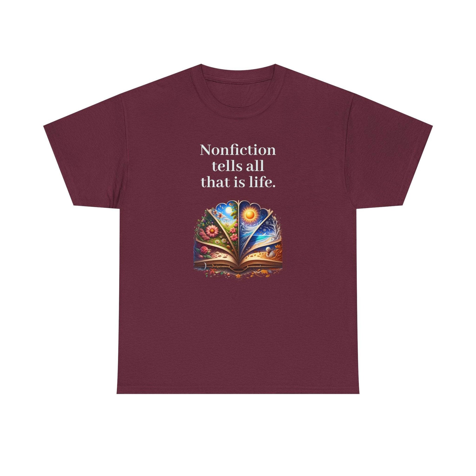 That is Life - Graphic Tee - Unisex Heavy Cotton T-Shirt Nonfiction Books - The Dreamer's Bookshop.