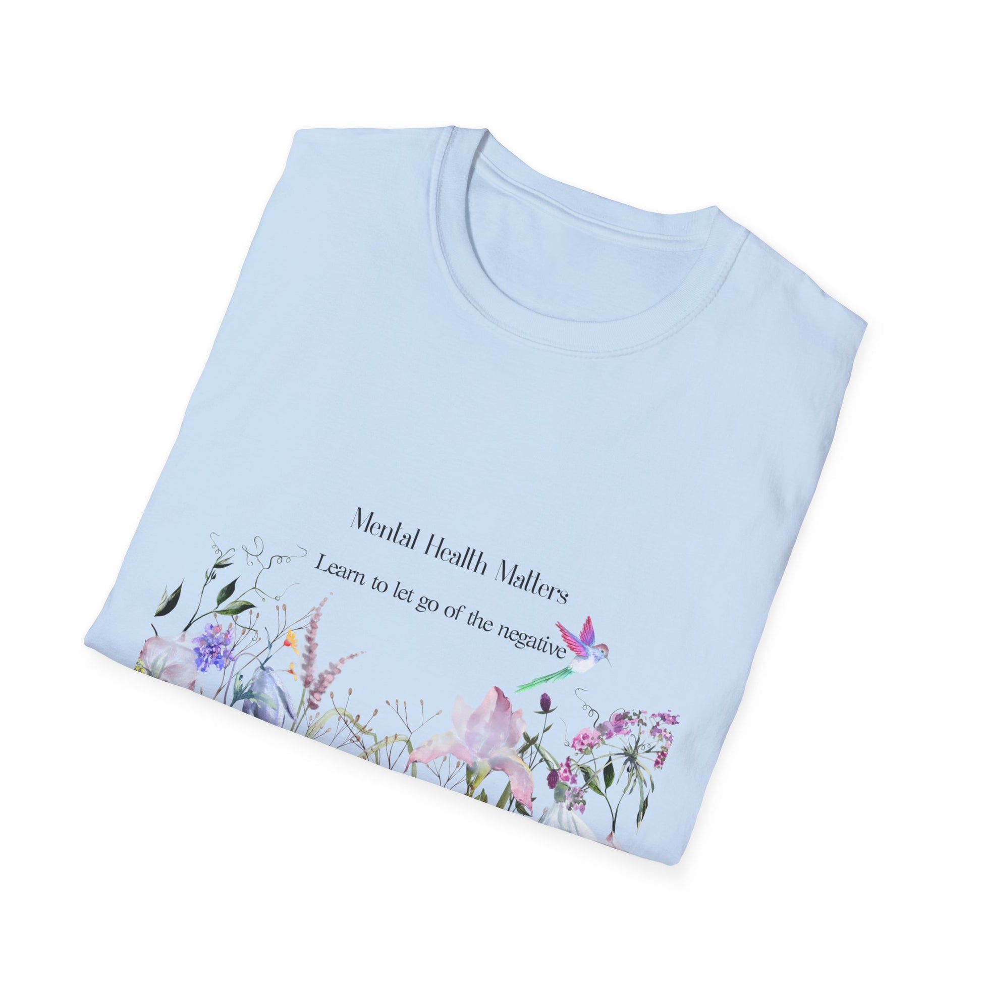 Inspirational Unisex T-Shirt - Mental Health "Let Go" - The Dreamer's Bookshop.