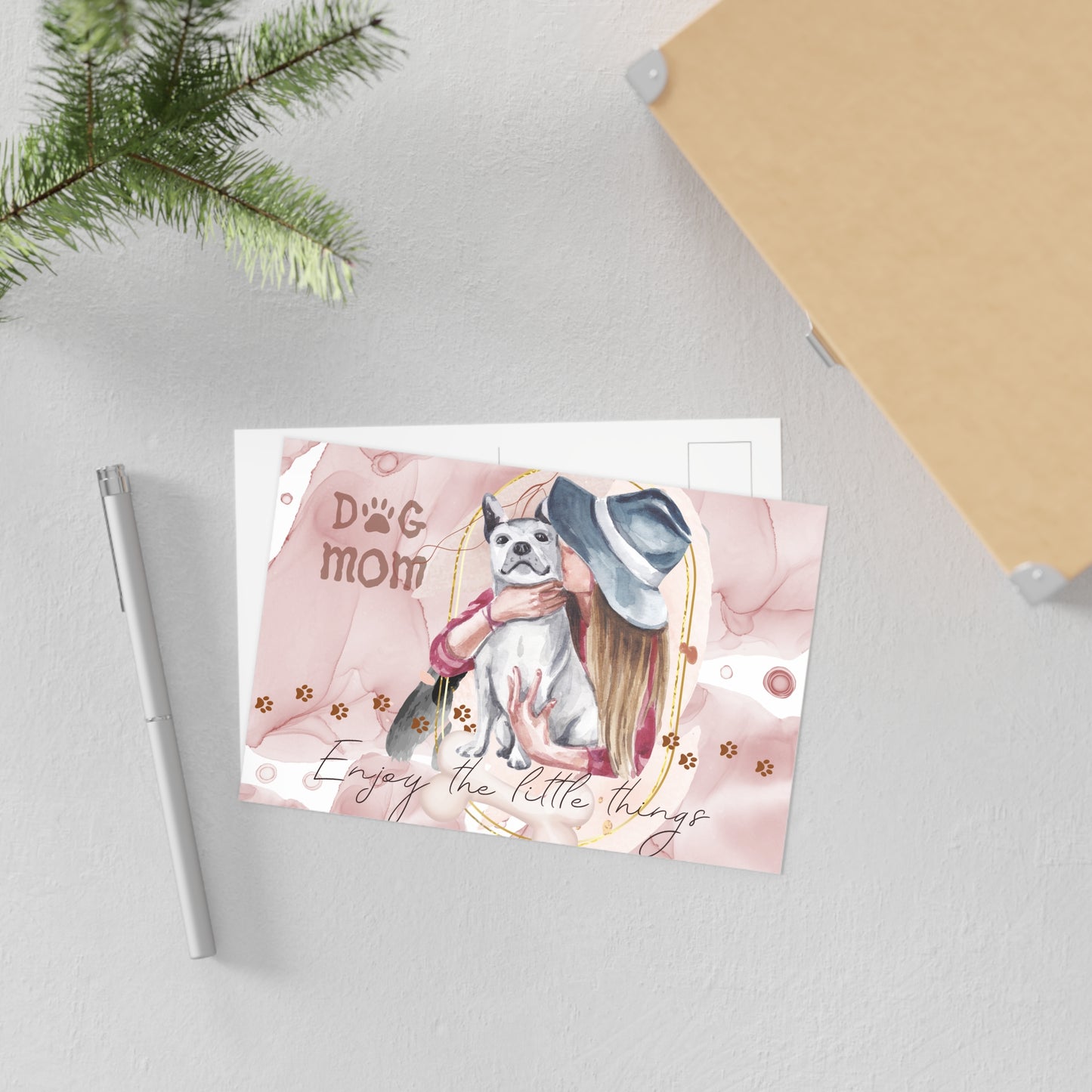 The Dreamer's Bookshop "Dog Mom" Enjoy the Little Things Card - The Dreamer's Bookshop.