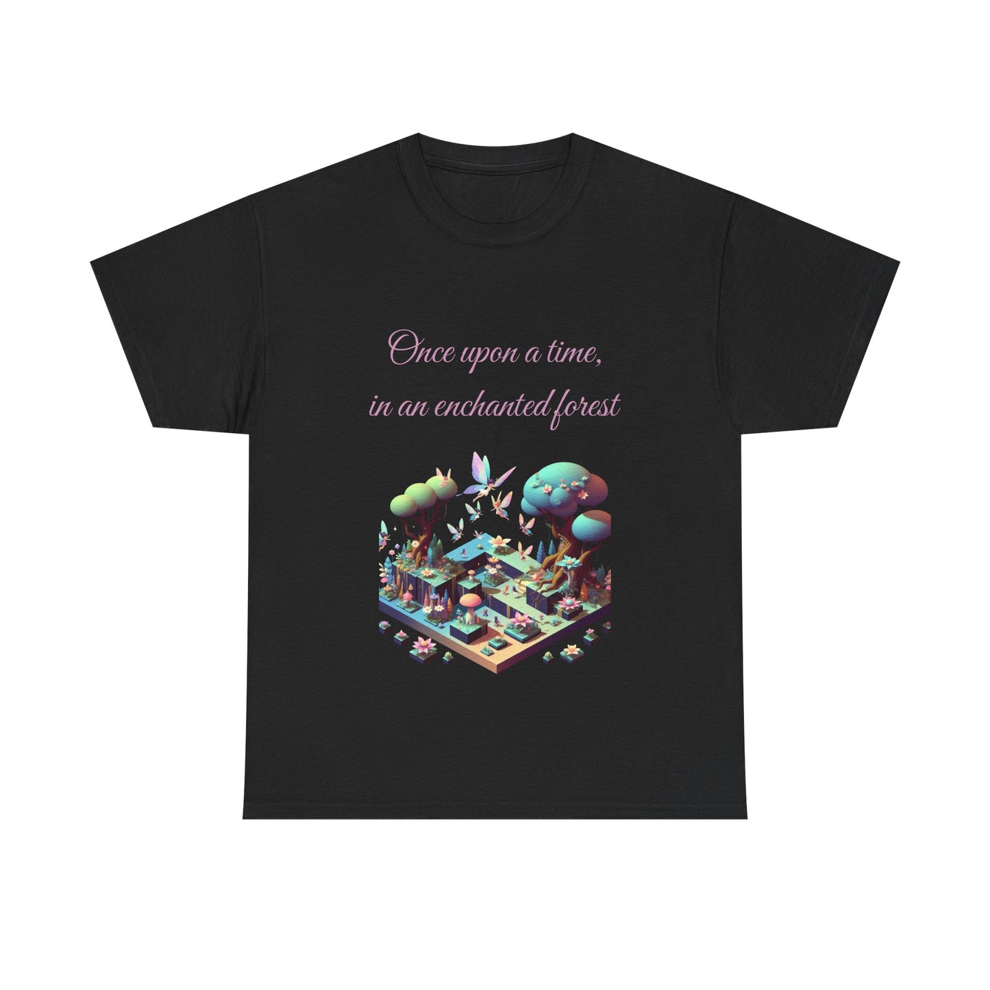 Book Lover's Unisex Heavy Cotton Tee - "Enchanted Forest" - The Dreamer's Bookshop.