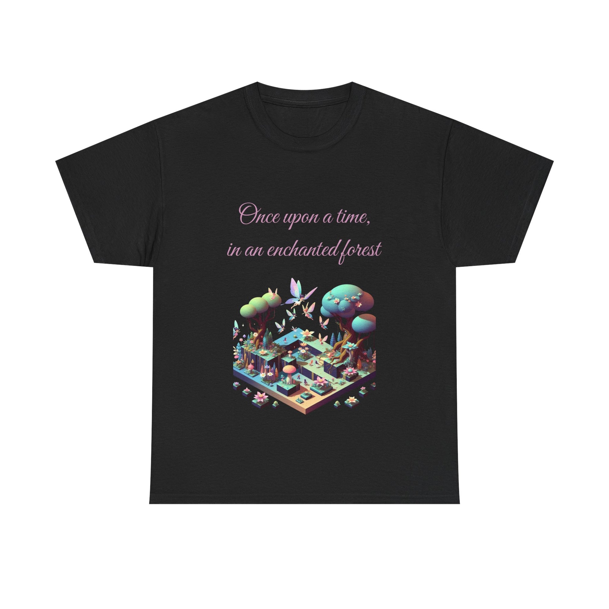 Book Lover's Unisex Heavy Cotton Tee - "Enchanted Forest" - The Dreamer's Bookshop.