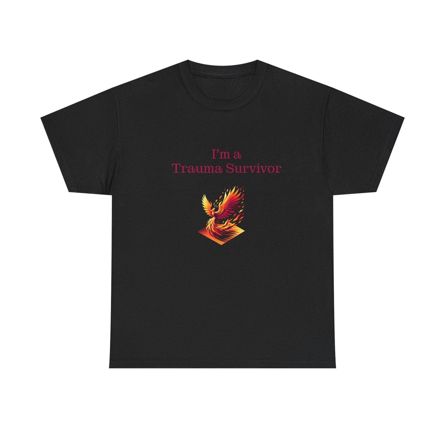 Trauma Survivor Unisex Heavy Cotton Tee - Empowering Apparel for Health Awareness - The Dreamer's Bookshop.