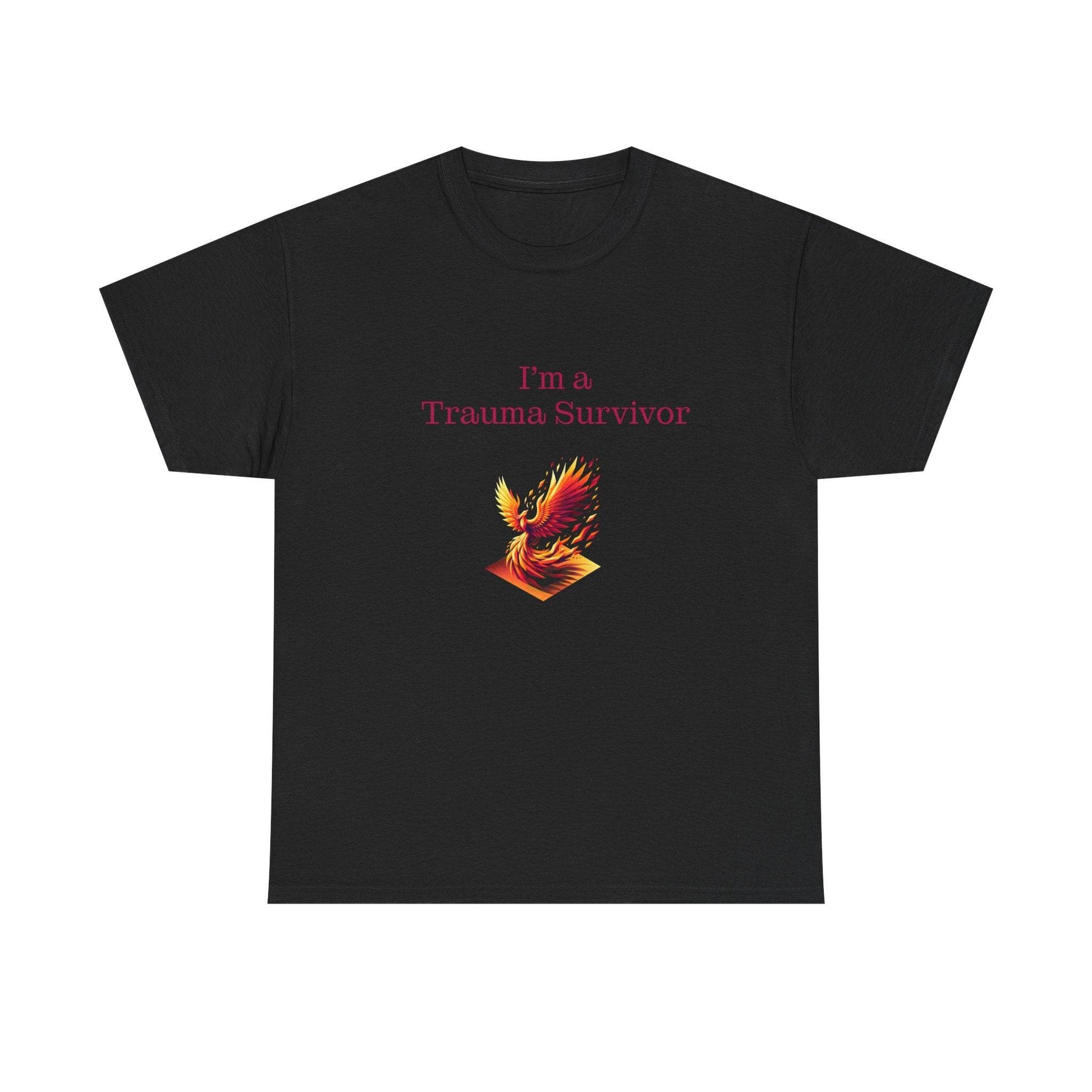 Trauma Survivor Unisex Heavy Cotton Tee - Empowering Apparel for Health Awareness - The Dreamer's Bookshop.