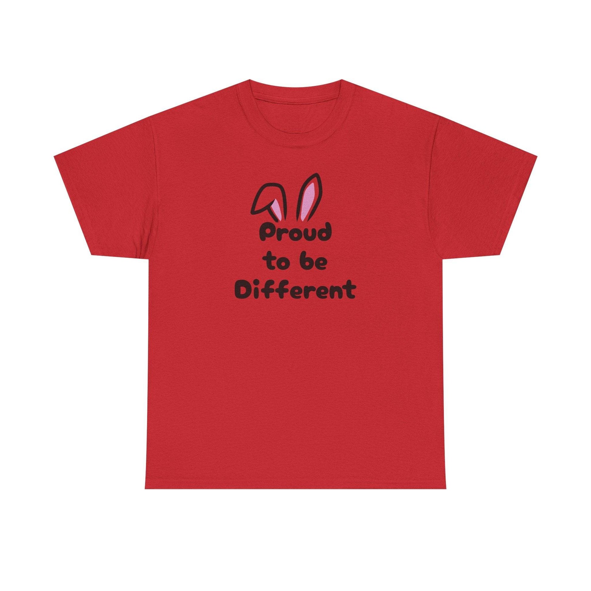 Proud to Be Different Unisex Heavy Cotton Tee - Celebrate Individuality - The Dreamer's Bookshop.
