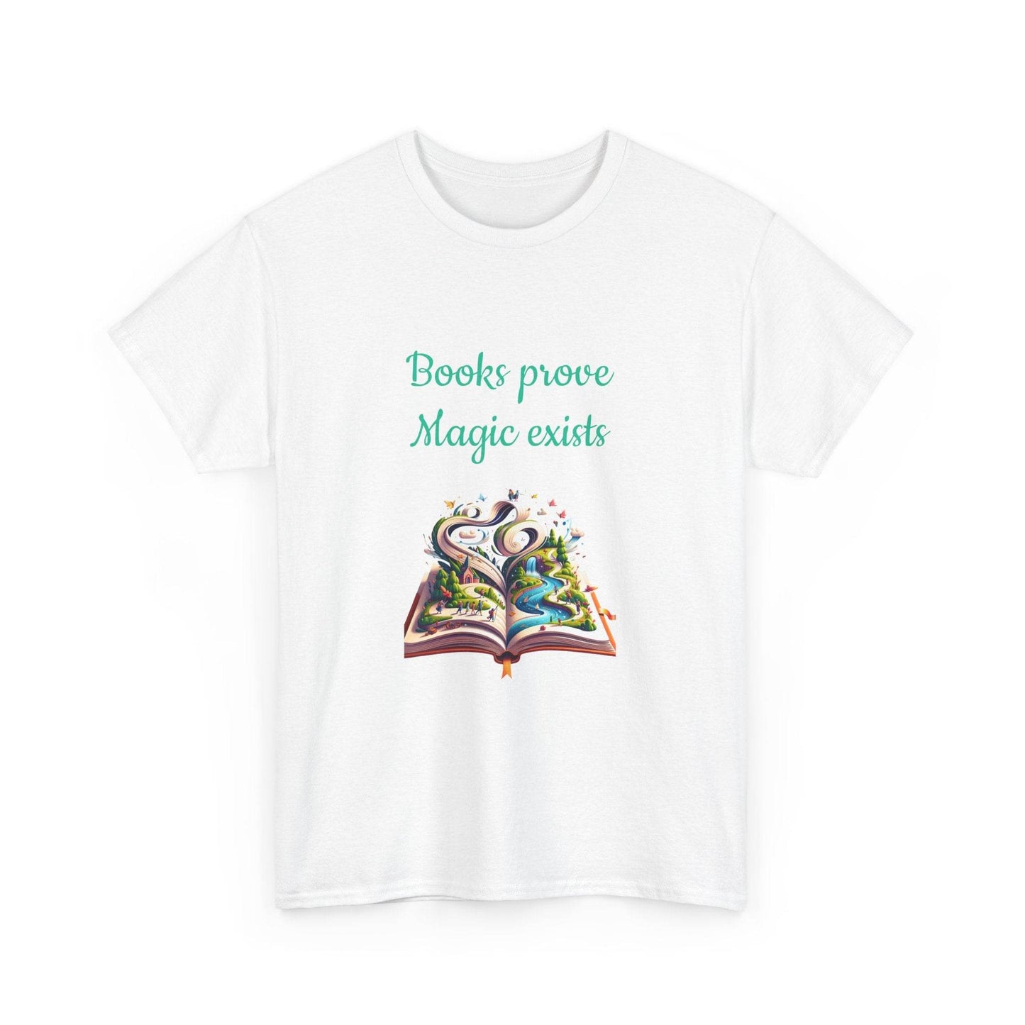 Magic exists - Unisex Heavy Cotton Tee for Book Lovers - The Dreamer's Bookshop.