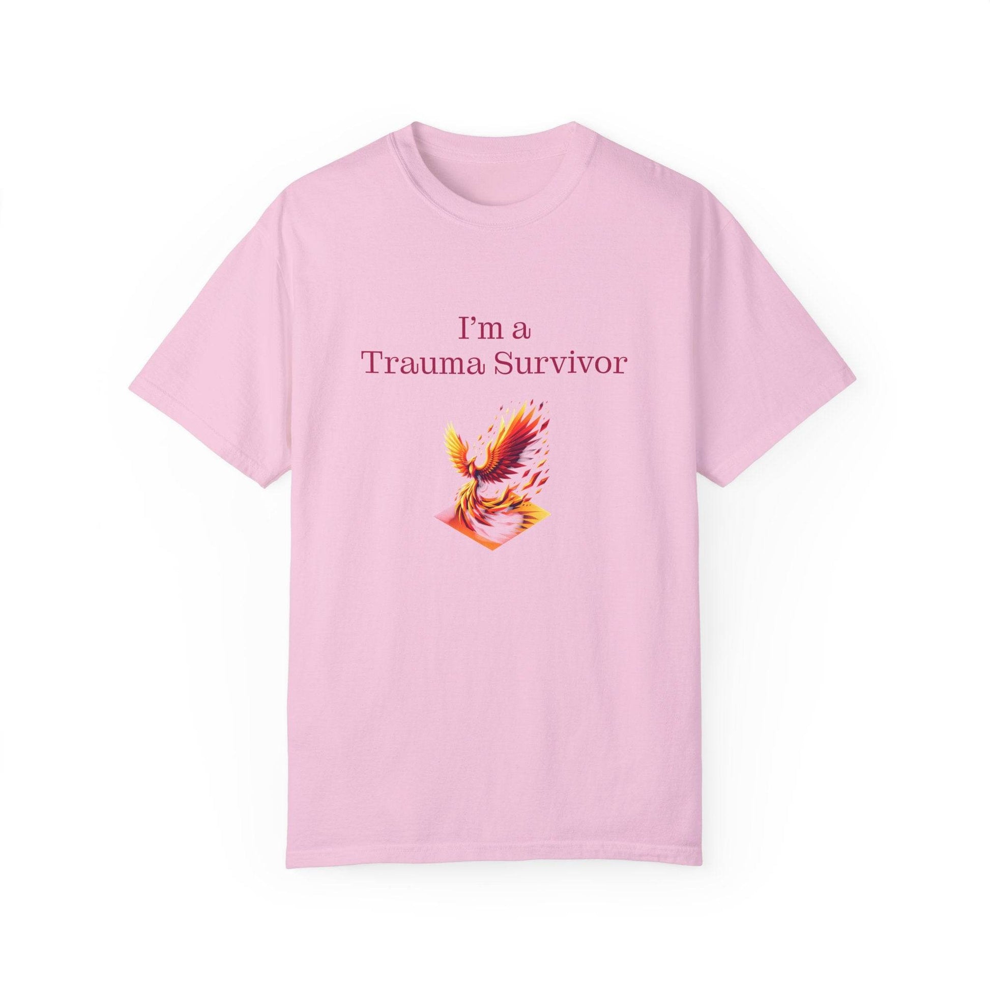 Trauma Survivor Unisex Garment-Dyed T-shirt - Inspirational Motivational Tee - The Dreamer's Bookshop.