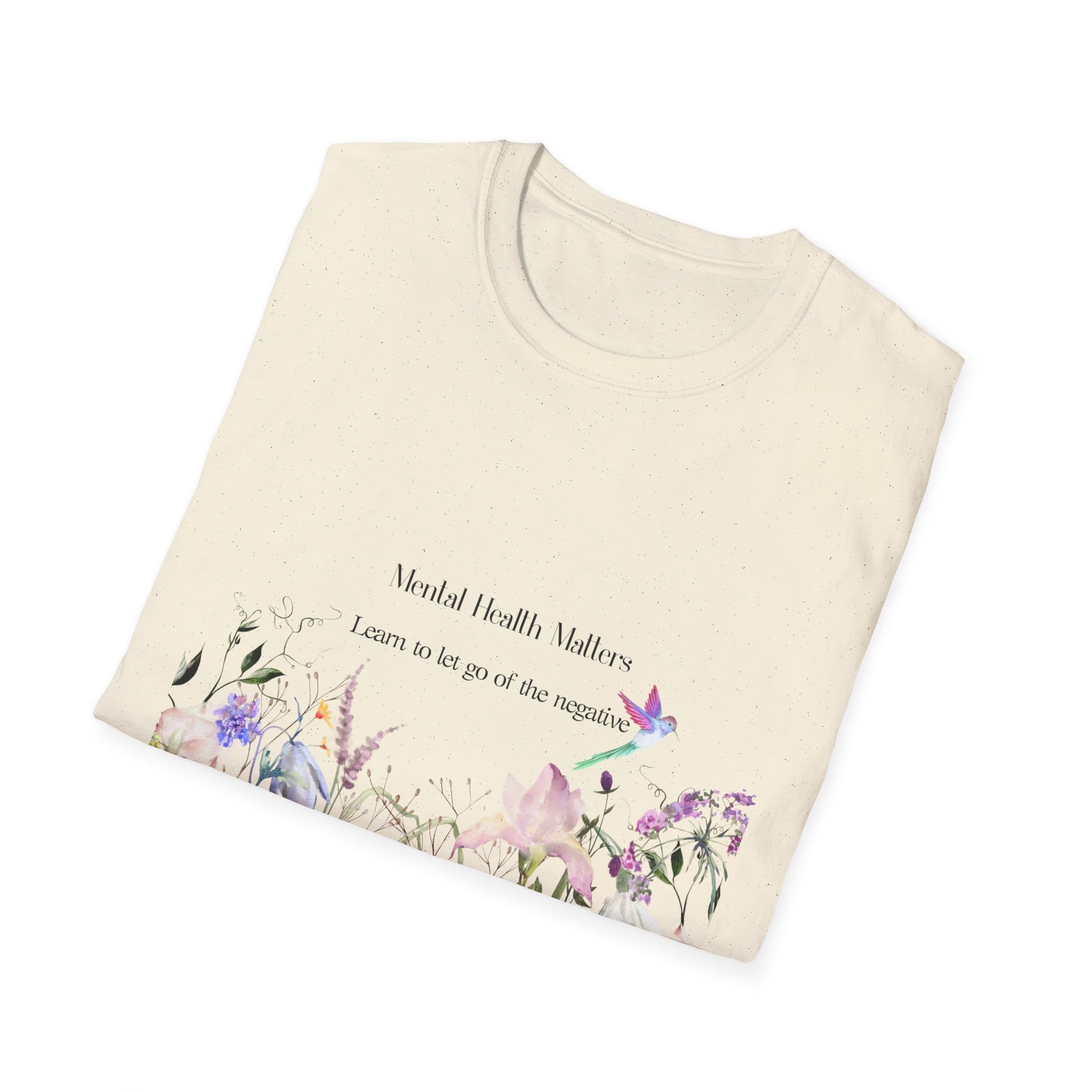 Inspirational Unisex T-Shirt - Mental Health "Let Go" - The Dreamer's Bookshop.