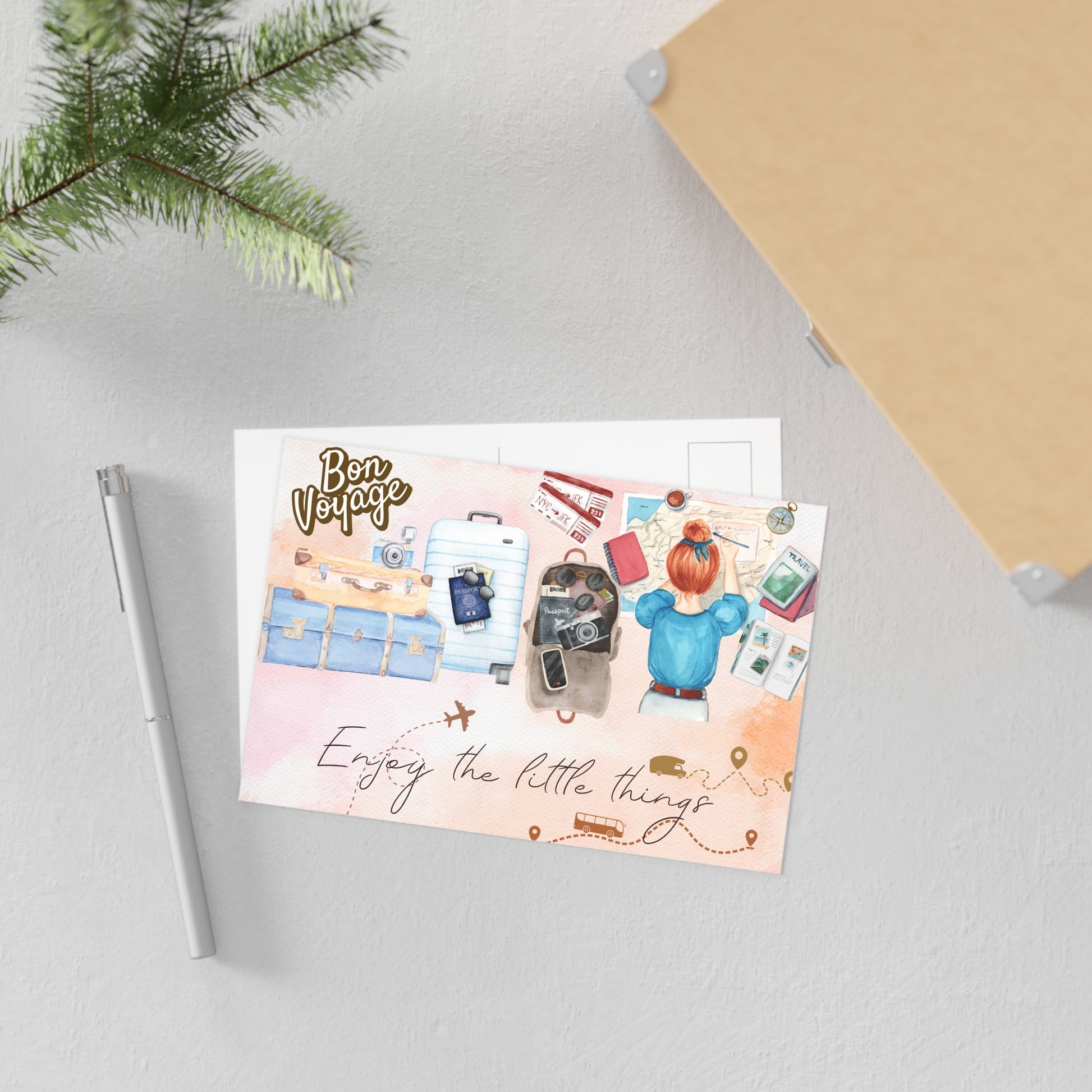 The Dreamer's Bookshop "Bon Voyage" Enjoy the Little Things Card - The Dreamer's Bookshop.