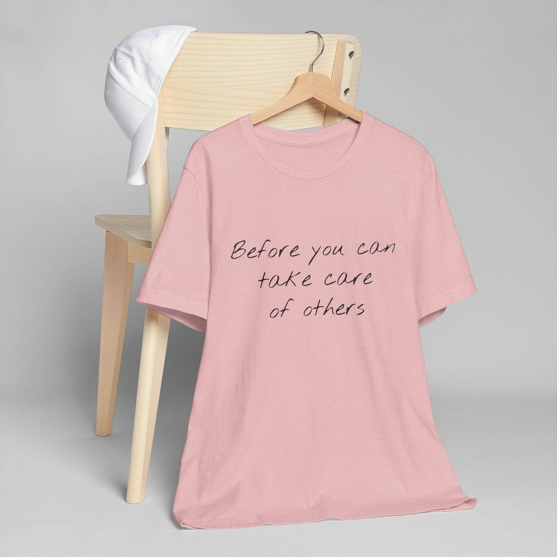 Unisex Jersey T-Shirt - 'Take Care' Inspirational - The Dreamer's Bookshop.