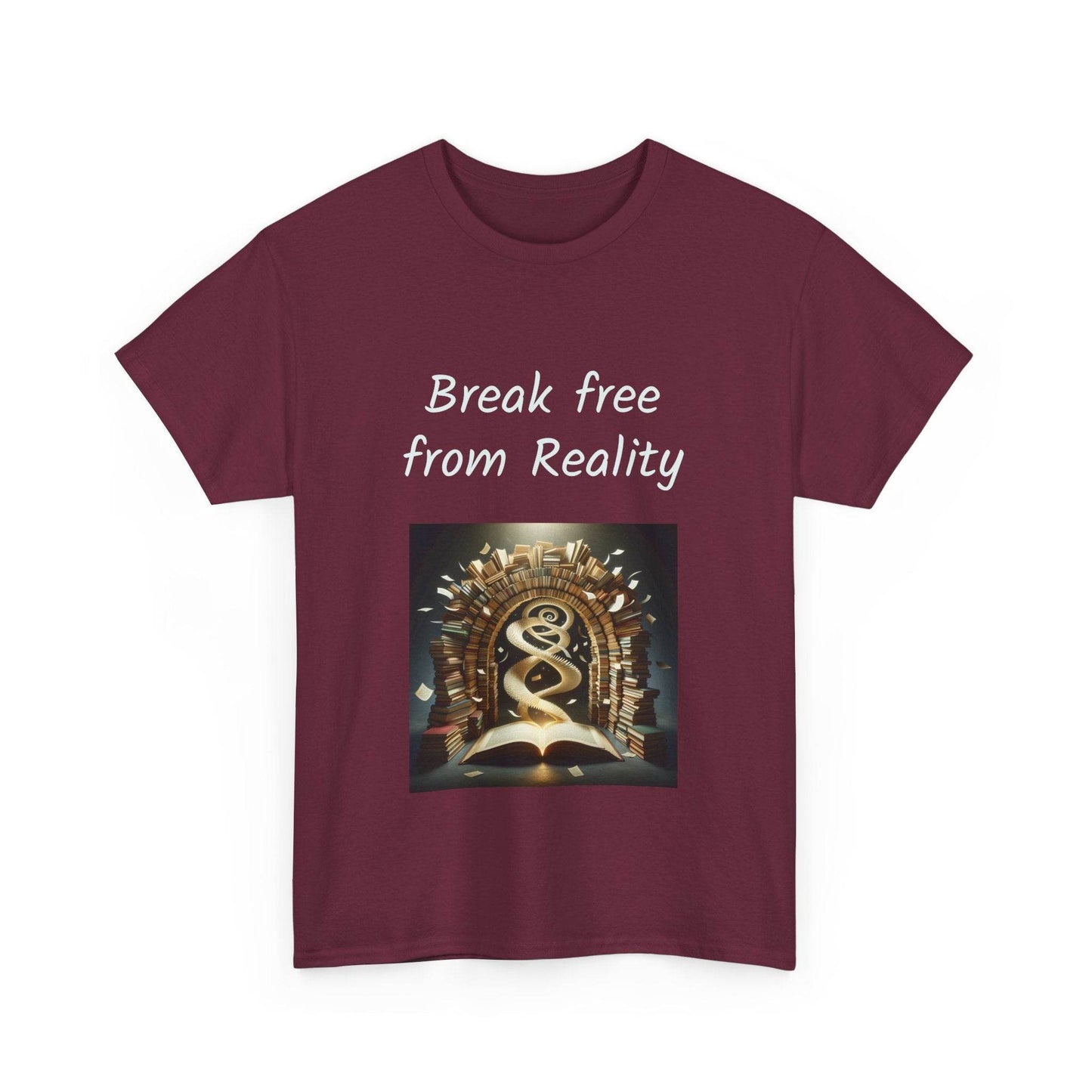 Break Free - Unisex Heavy Cotton Tee - Book Lovers - The Dreamer's Bookshop.