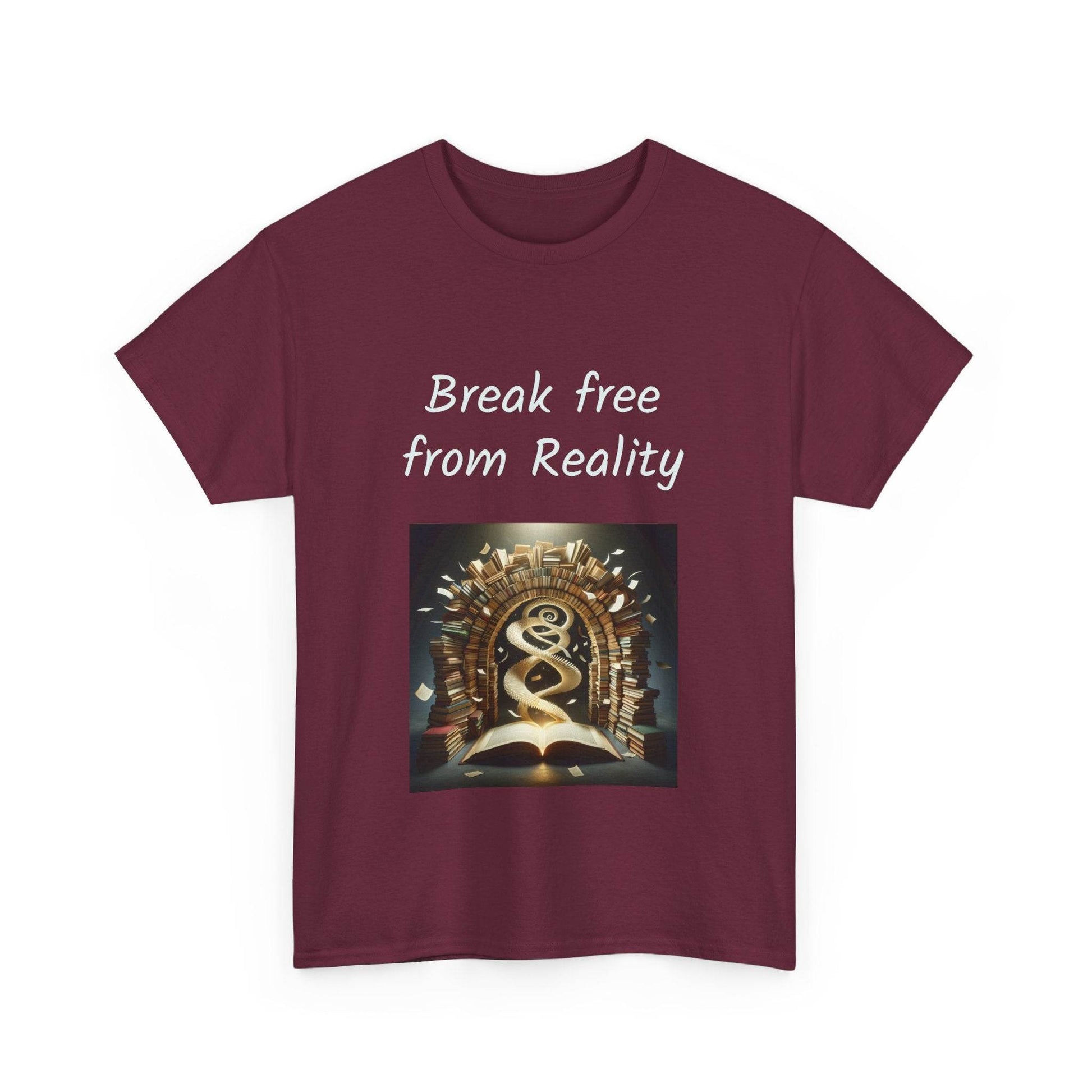 Break Free - Unisex Heavy Cotton Tee - Book Lovers - The Dreamer's Bookshop.