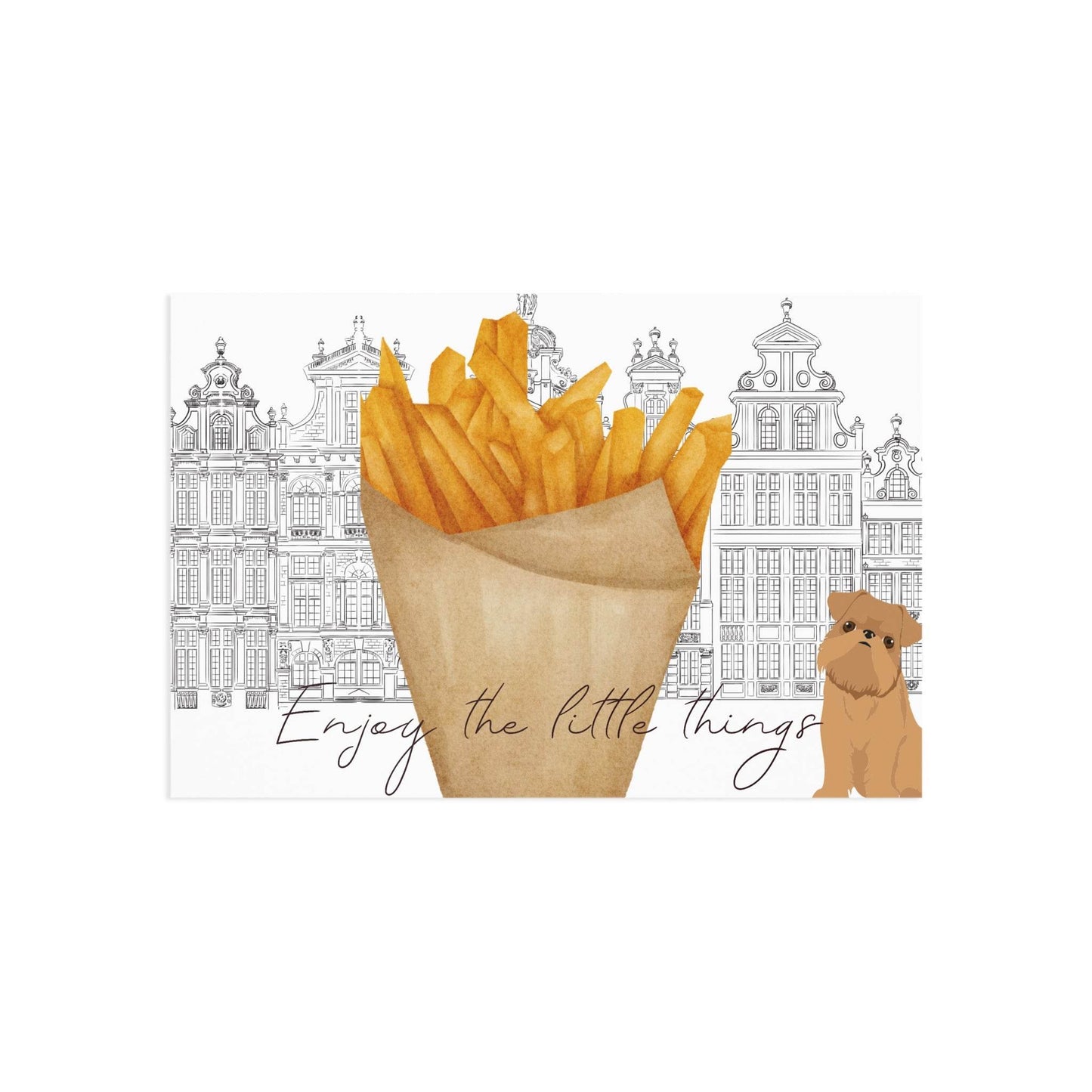 The Dreamer's Bookshop "Belgian Fries" Enjoy the Little Things Card - The Dreamer's Bookshop.