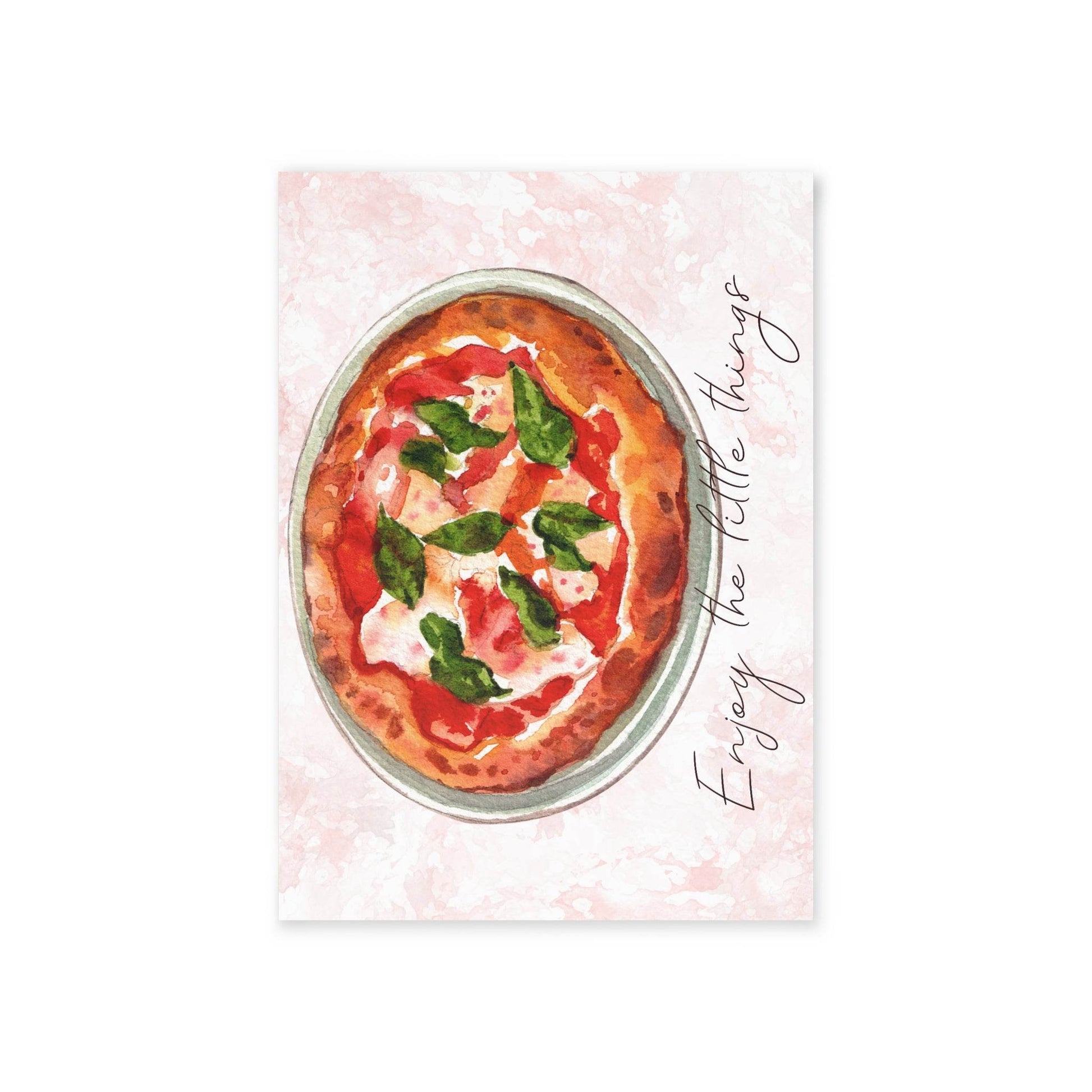 The Dreamer's Bookshop "Pizza" Enjoy the Little Things Card - The Dreamer's Bookshop.