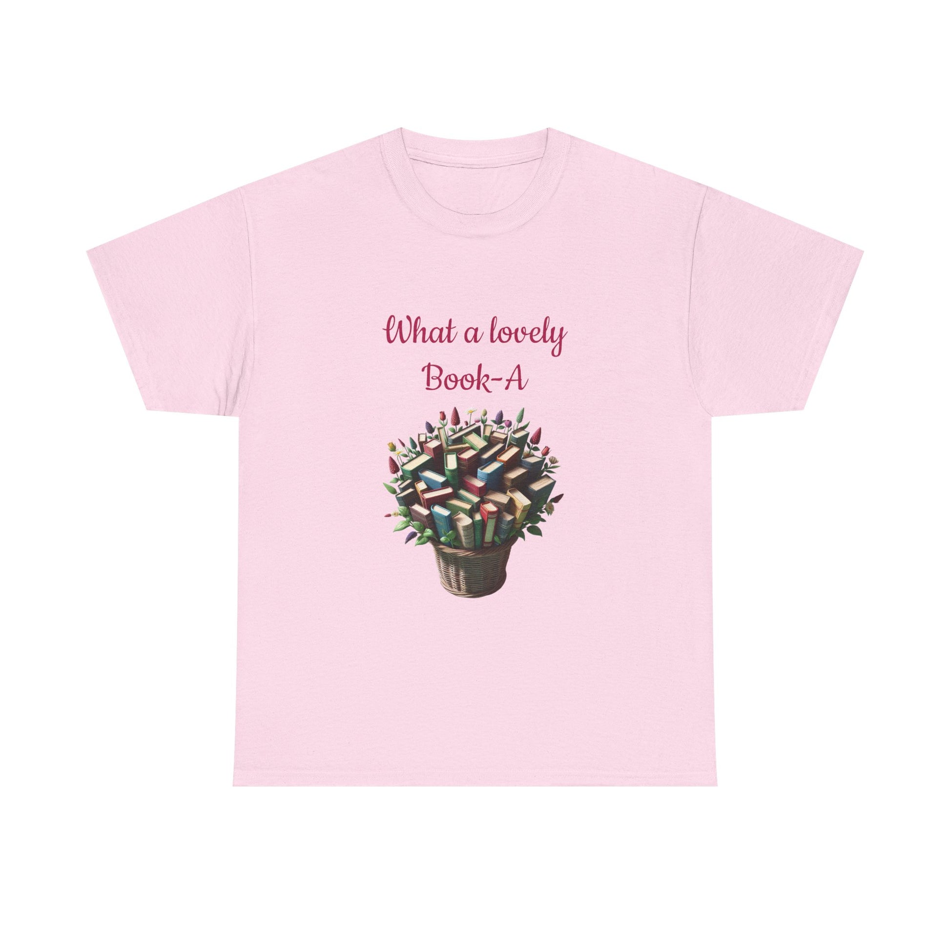 Book Lover's Unisex Heavy Cotton Tee - "What a Lovely Book-A" - The Dreamer's Bookshop.