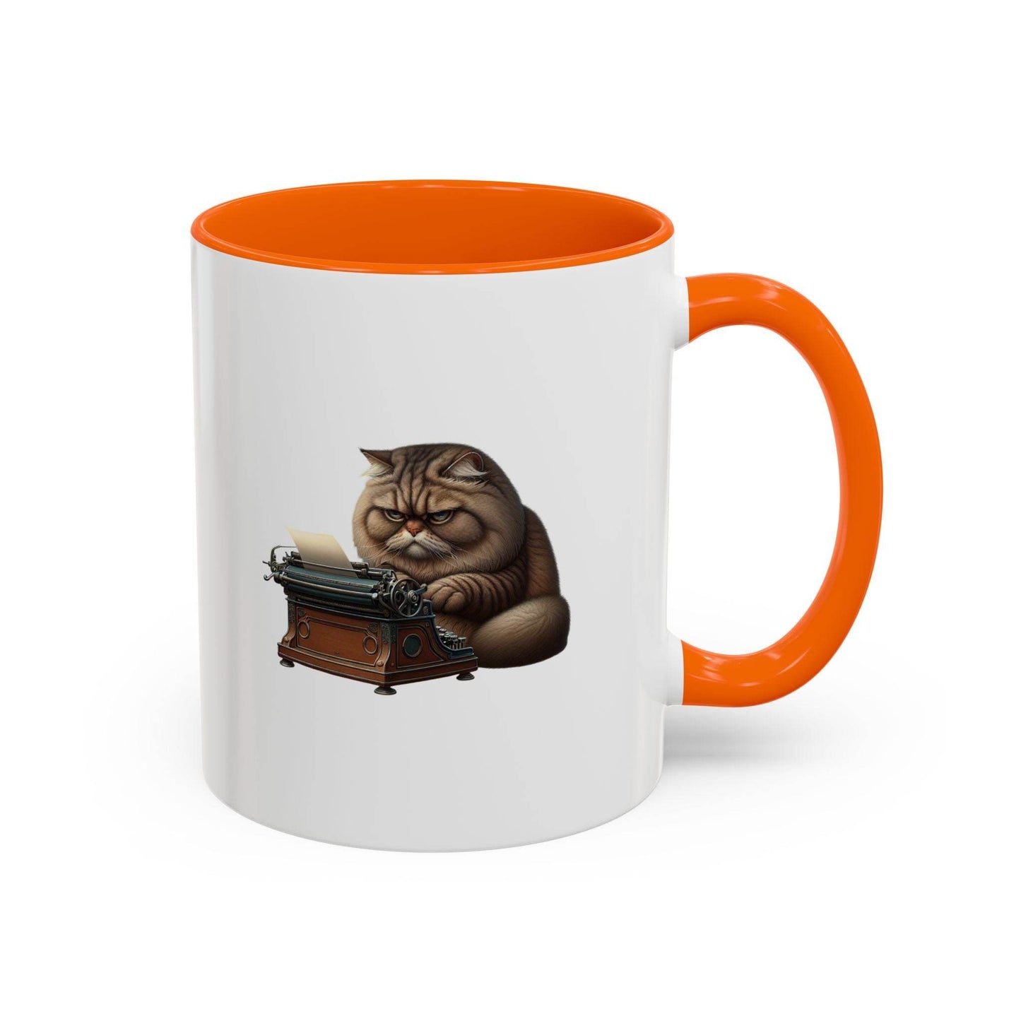 Grumpy Writer Cat Coffee Mug - Cute Gift for Book Lovers - The Dreamer's Bookshop.