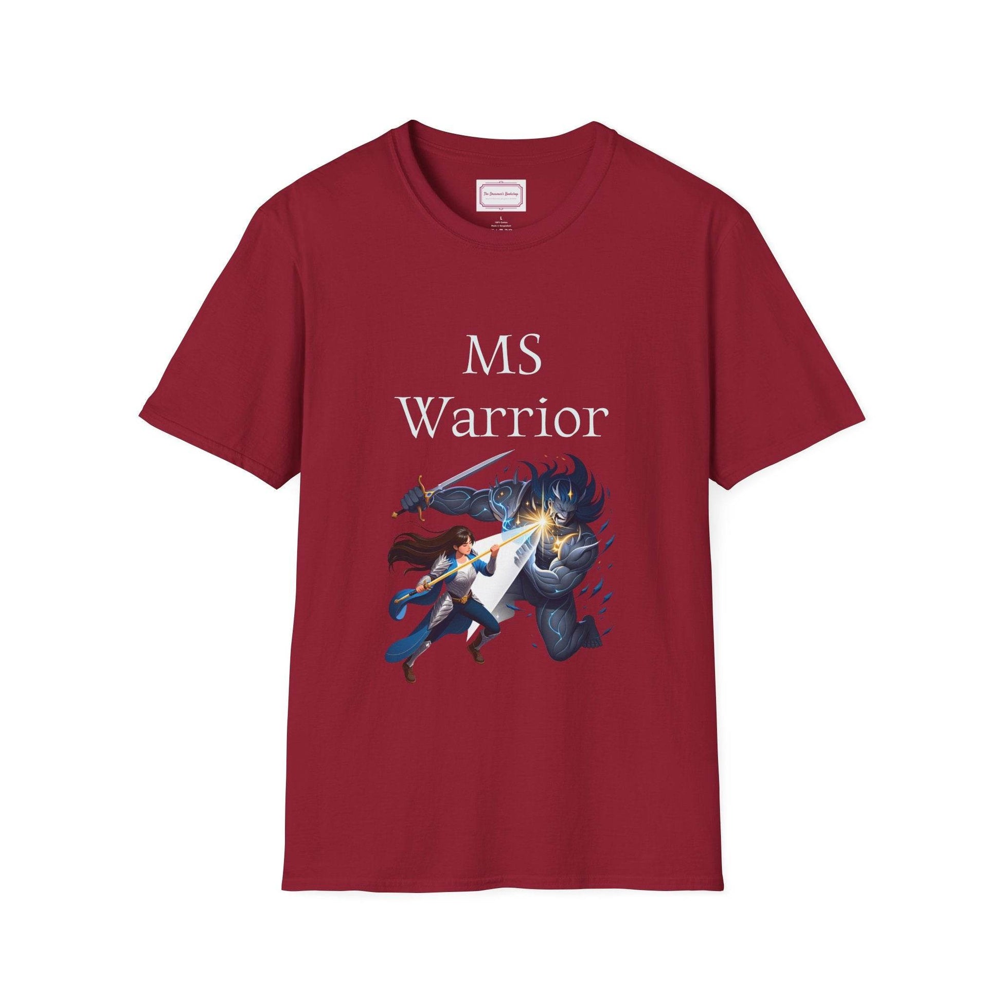 M.S. Warrior Unisex Softstyle T-Shirt - Embrace Your Battles - The Dreamer's Bookshop.