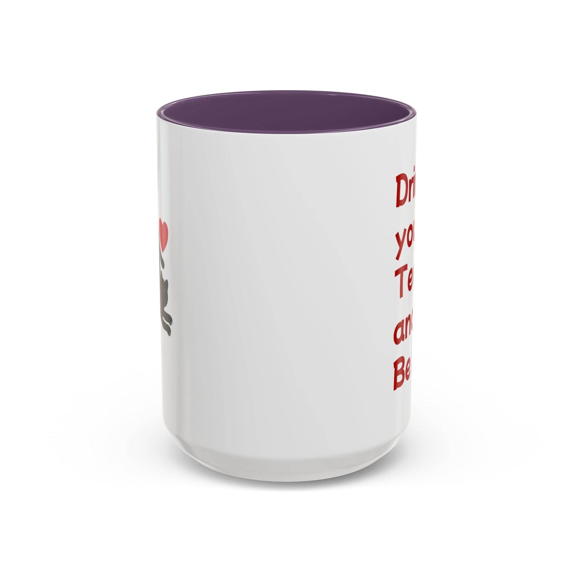Cute Cat Love Tea Mug - 11 & 15oz Drink and be Nice - The Dreamer's Bookshop.