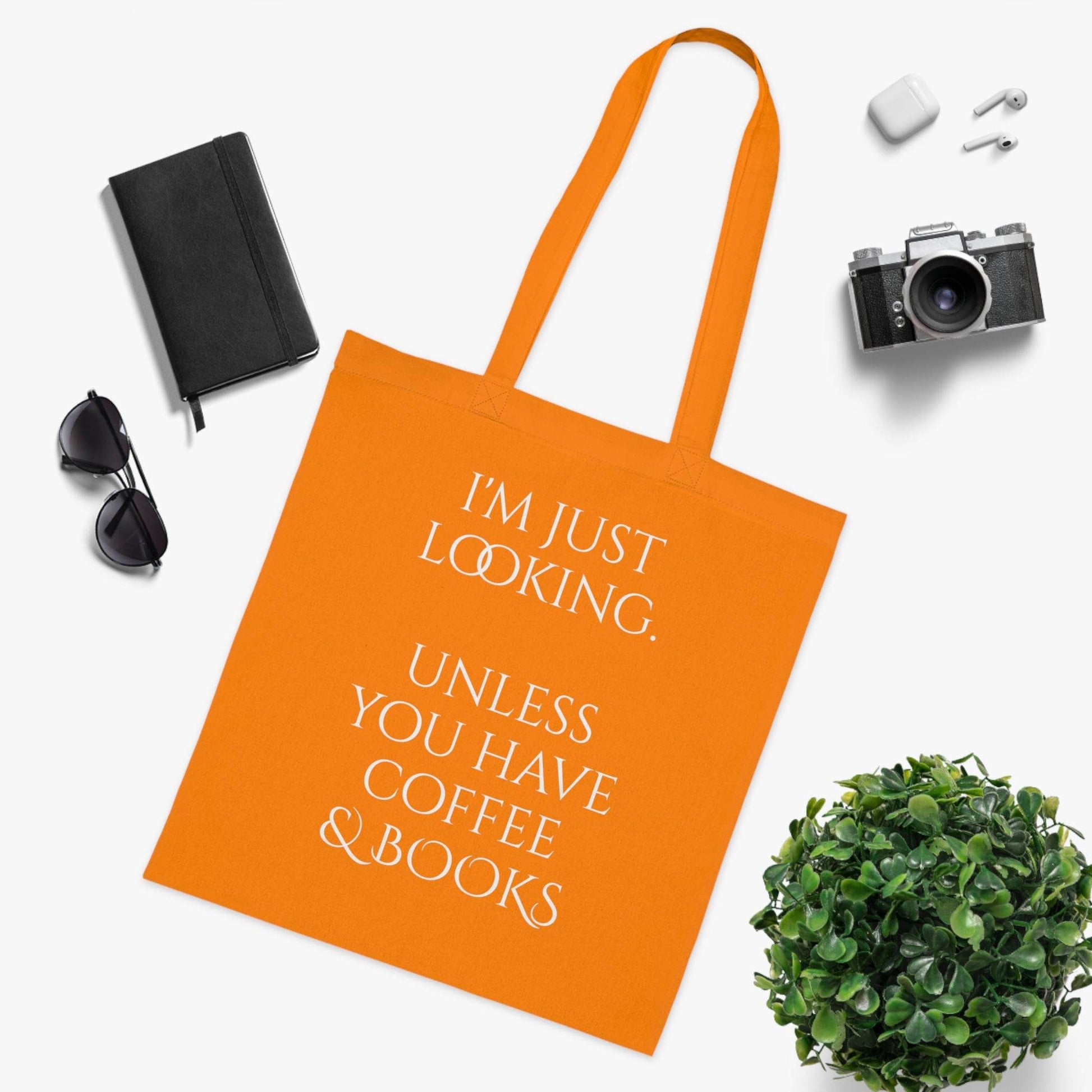 Coffee & Books Cotton Tote - Perfect for Book Lovers - The Dreamer's Bookshop.
