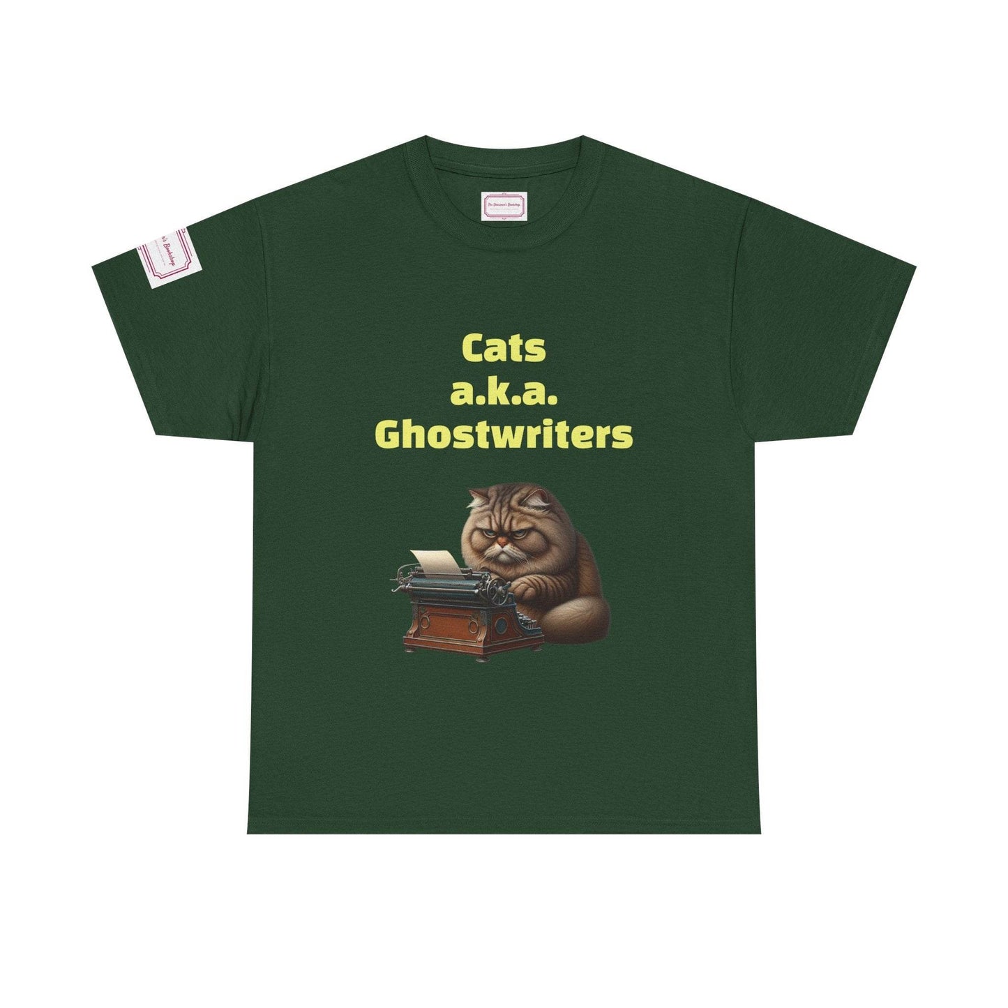 Cats Ghostwriters - Unisex Heavy Cotton Tee - Perfect for Book Lovers - The Dreamer's Bookshop.