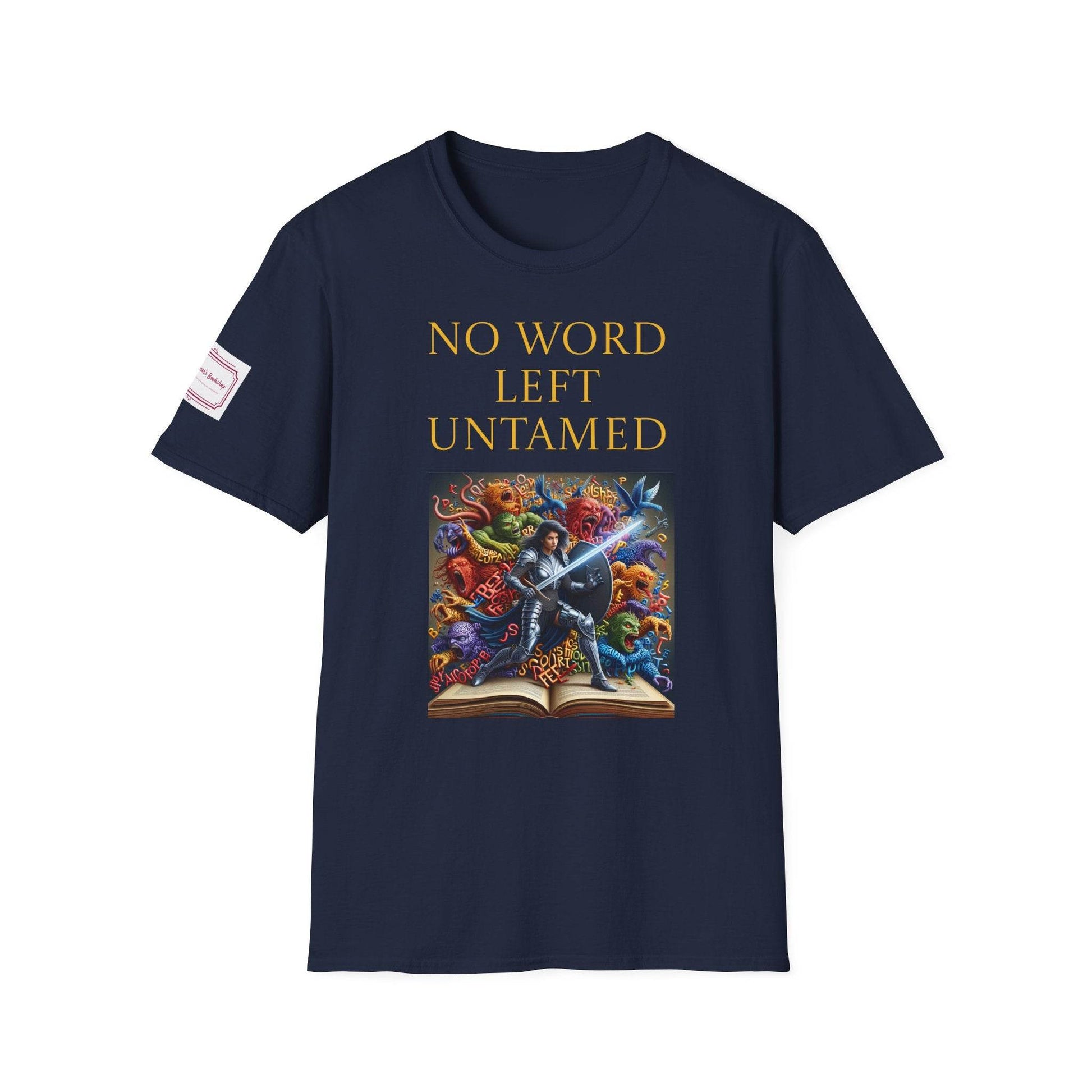 Inspirational Unisex Softstyle T-Shirt - 'No Word' Creative Design - The Dreamer's Bookshop.