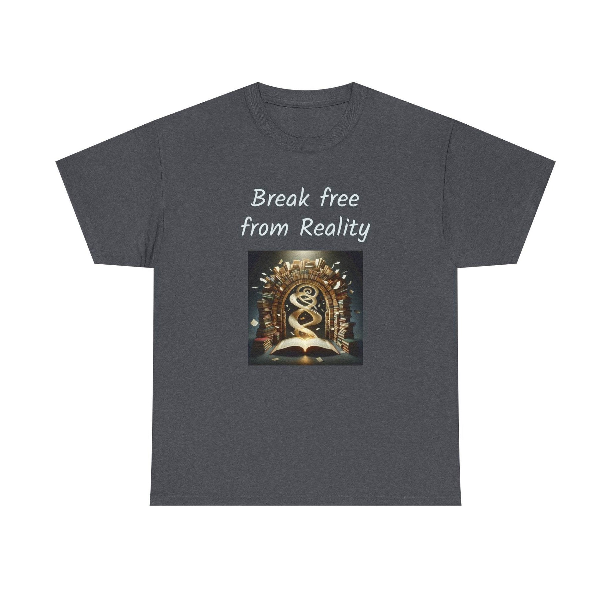 Break Free - Graphic Tee - Unisex Heavy Cotton T-Shirt - Book Lovers - The Dreamer's Bookshop.
