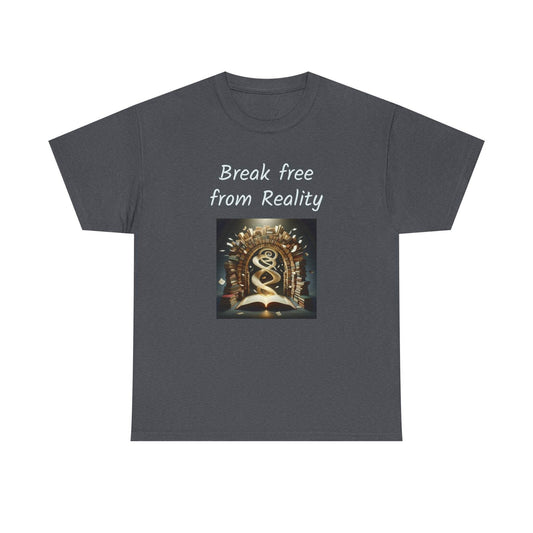 Break Free - Graphic Tee - Unisex Heavy Cotton T-Shirt - Book Lovers - The Dreamer's Bookshop.