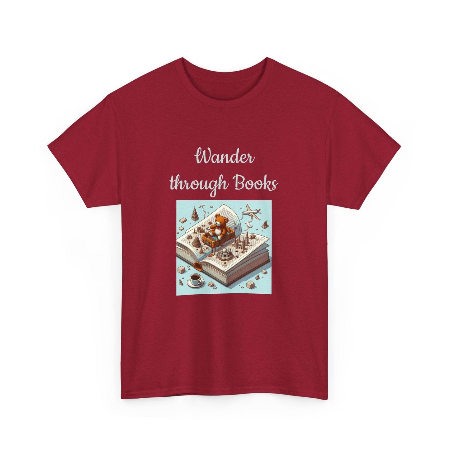 Wander - A Unisex Heavy Cotton Tee - Perfect Gift for Book Lovers - The Dreamer's Bookshop.