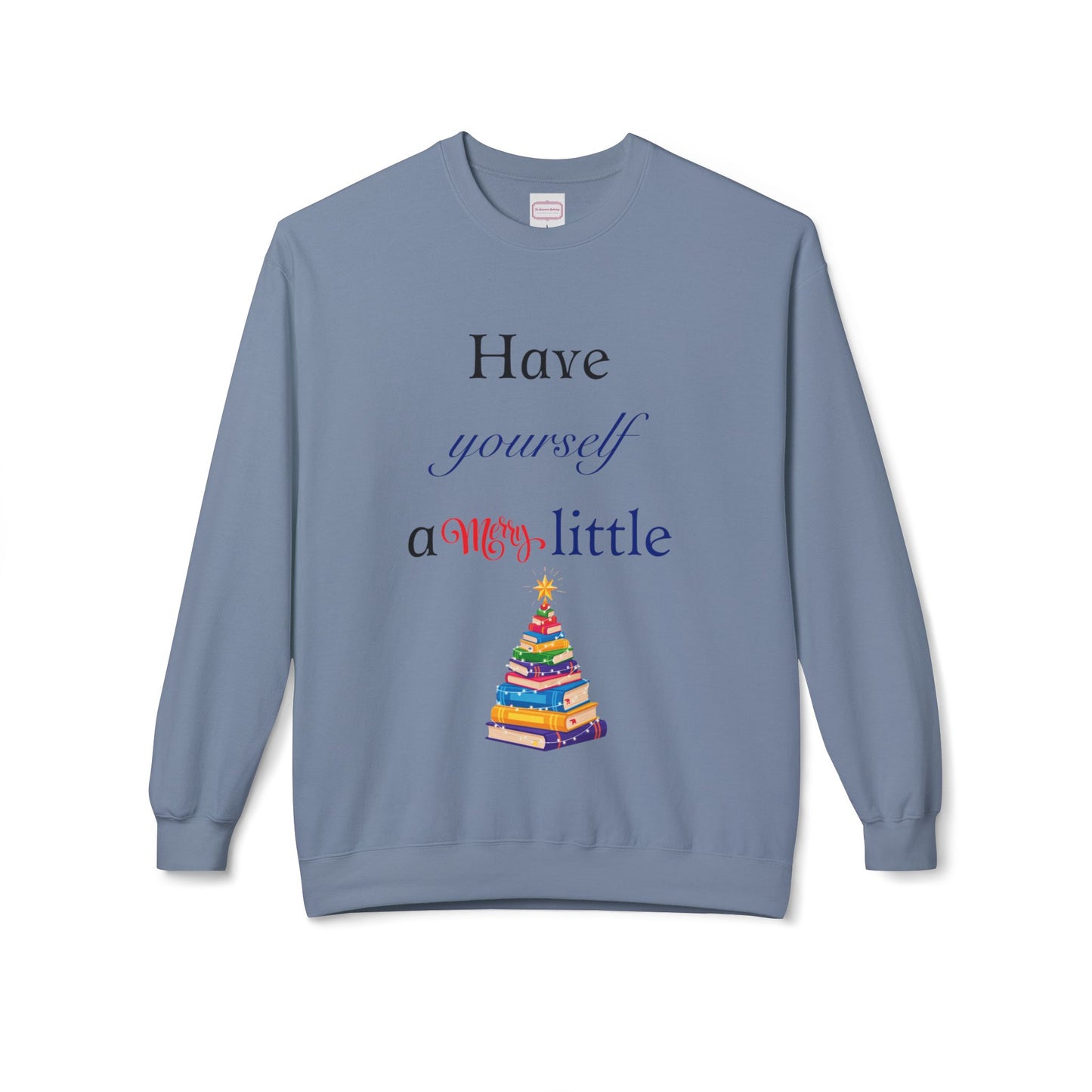 A Merry Little Bookmas - Unisex Fleece Crewneck Sweatshirt