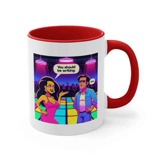You should be writing Mug - 11oz Fun Coffee Cup for Happy Vibes - The Dreamer's Bookshop.
