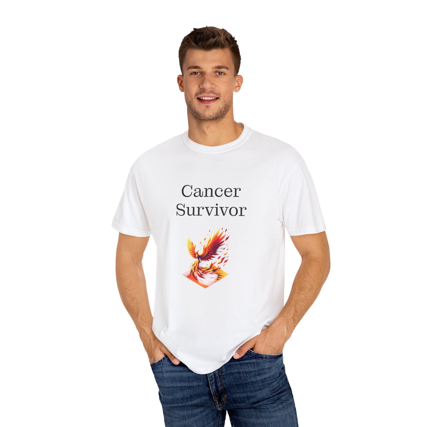 Cancer Survivor Unisex Garment-Dyed T-shirt - Inspirational Motivational Tee