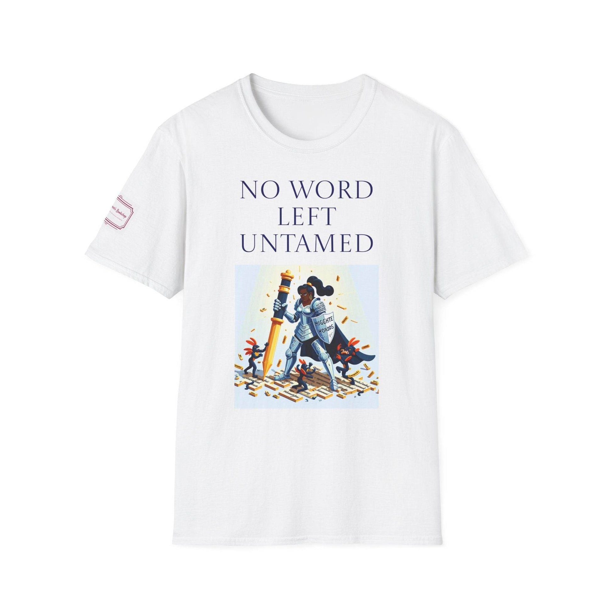 Inspirational Unisex Softstyle T-Shirt - 'No Word' Motivational Design - The Dreamer's Bookshop.