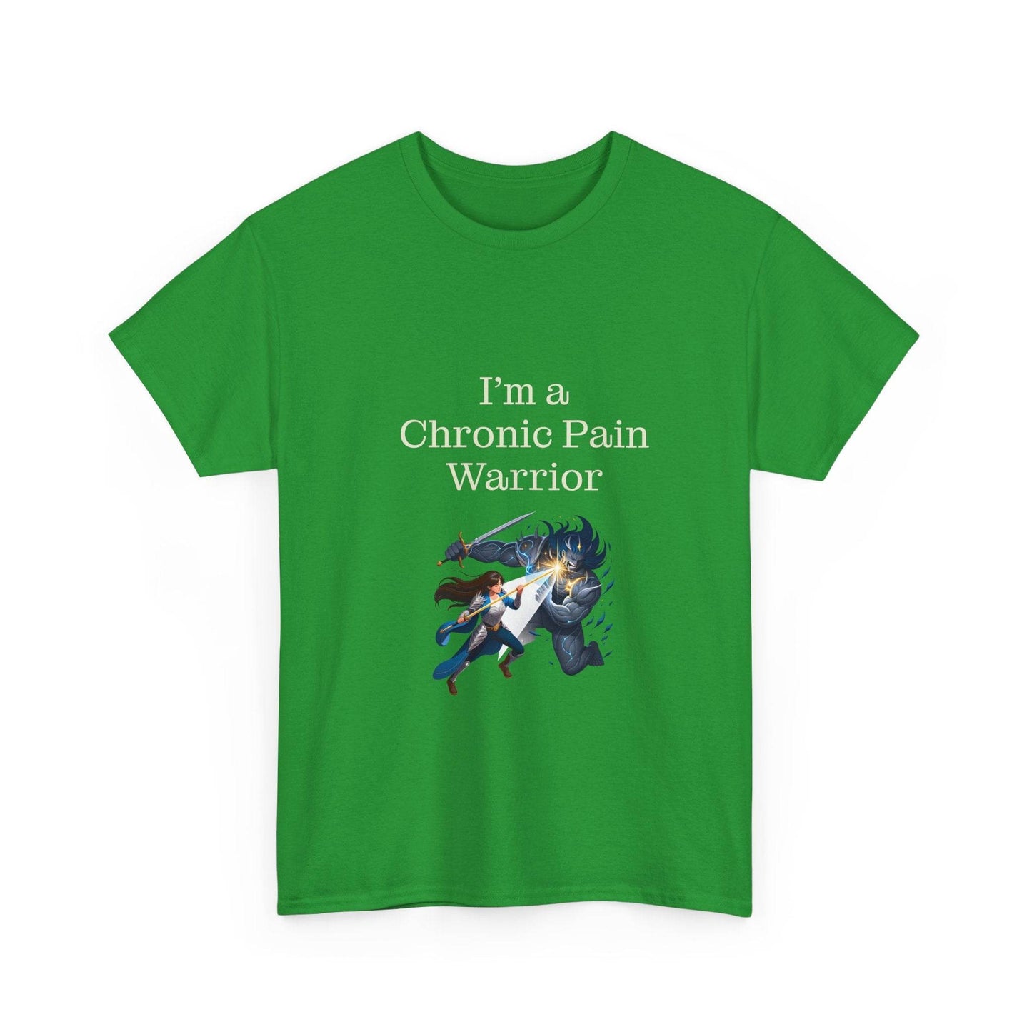 Chronic Pain Warrior Unisex Heavy Cotton Tee - Empowering Apparel for Health Awareness - The Dreamer's Bookshop.