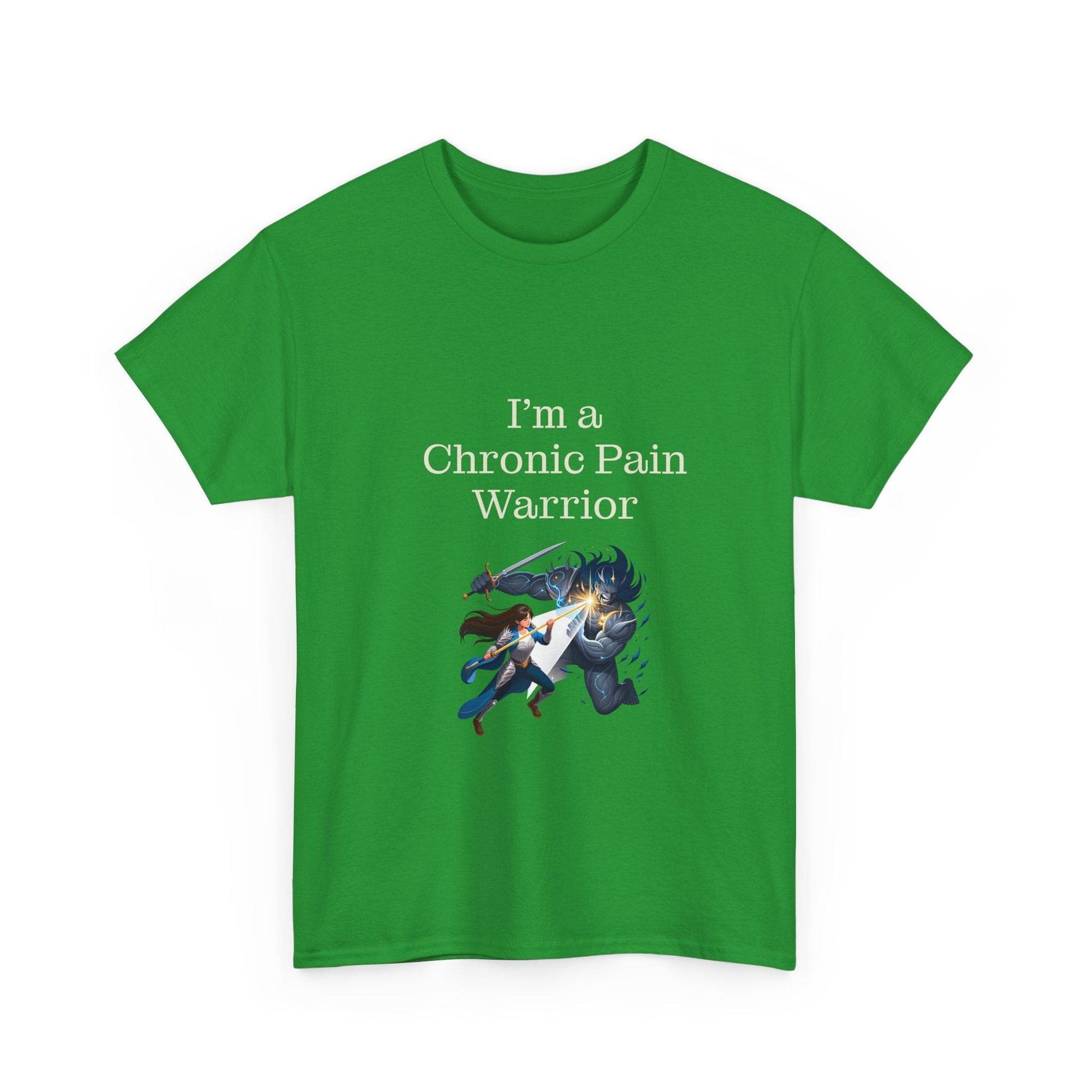 Chronic Pain Warrior Unisex Heavy Cotton Tee - Empowering Apparel for Health Awareness - The Dreamer's Bookshop.
