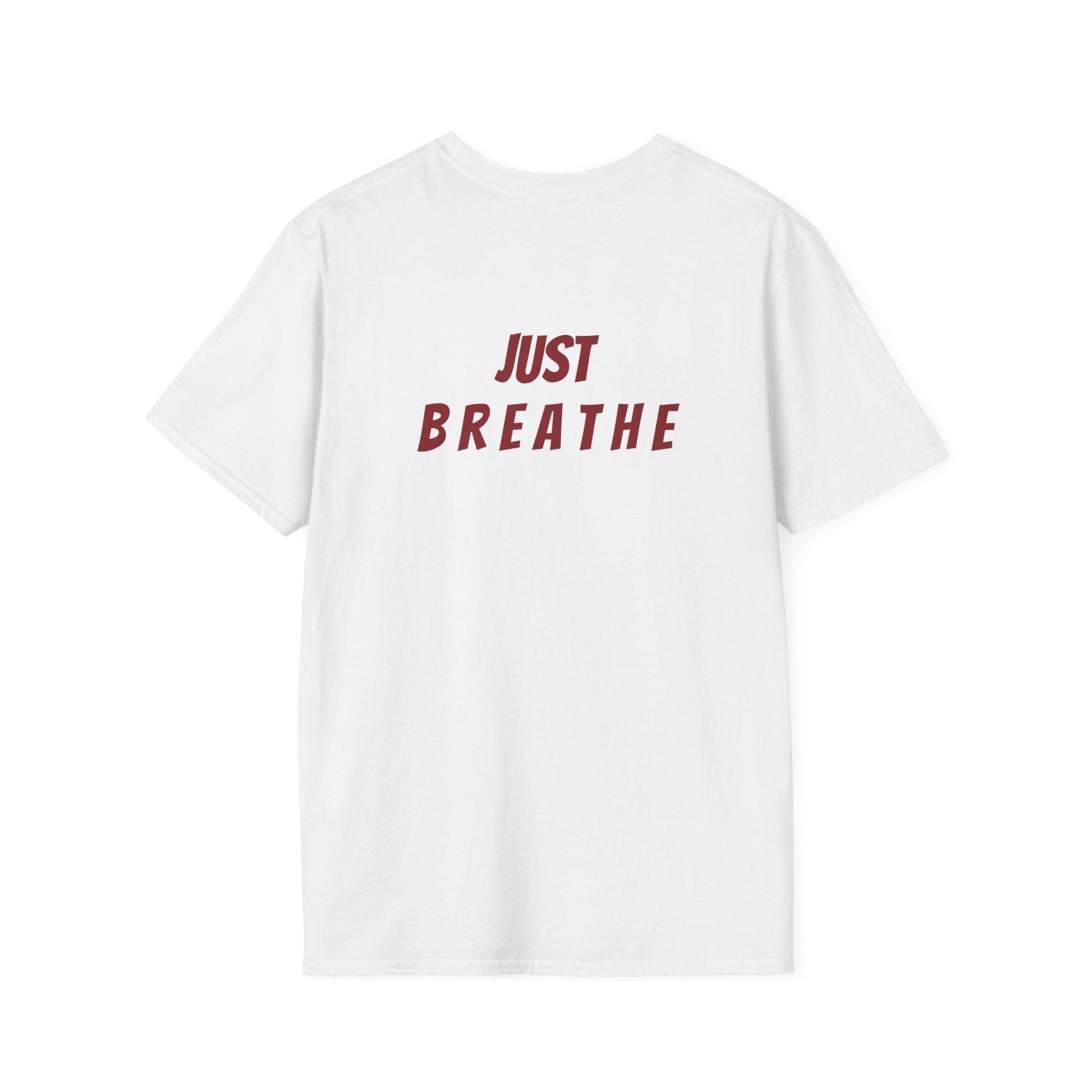 Unisex Softstyle T-Shirt - 'Just Breathe' - The Dreamer's Bookshop.