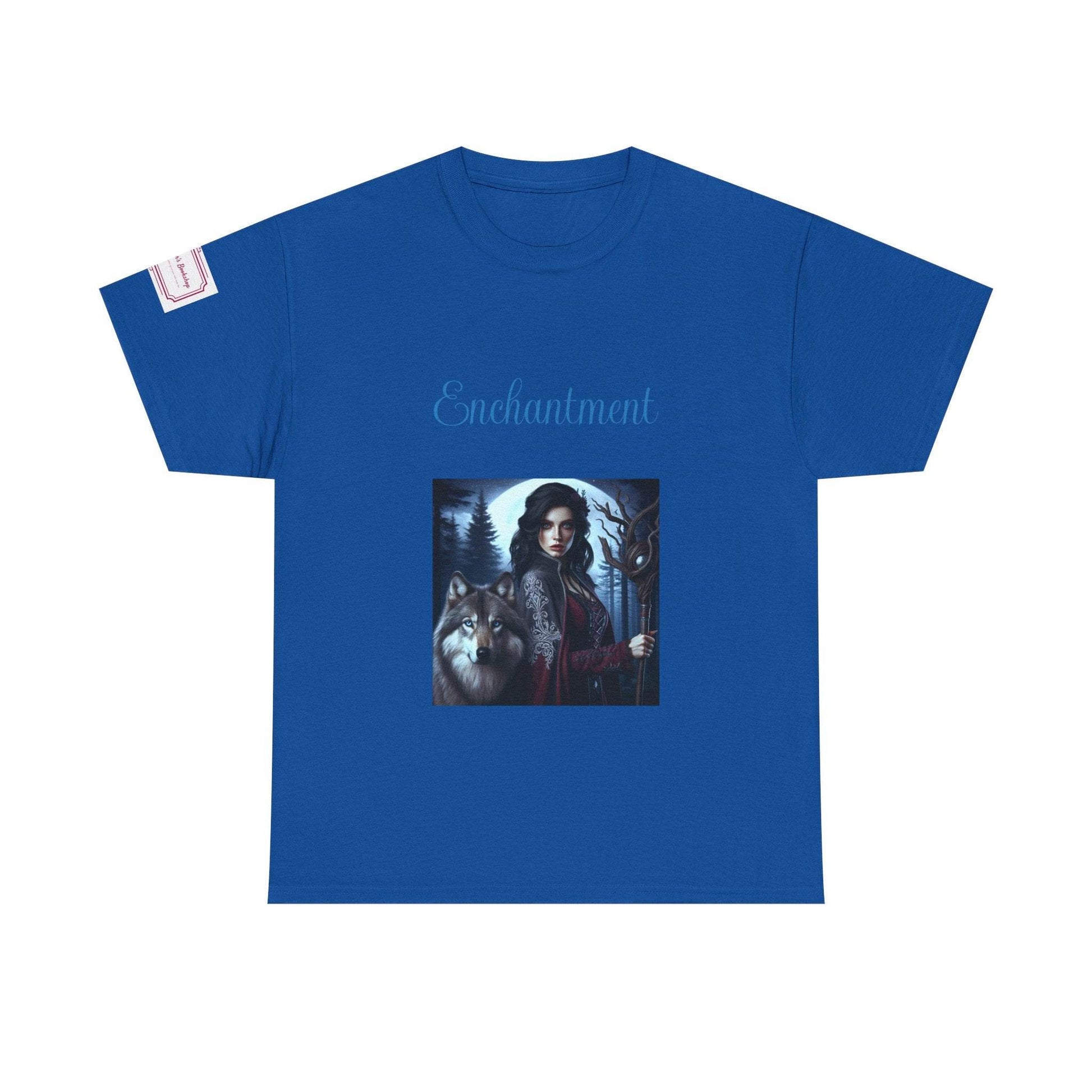 Enchanting Wolf Graphic Unisex Heavy Cotton Tee - The Dreamer's Bookshop.