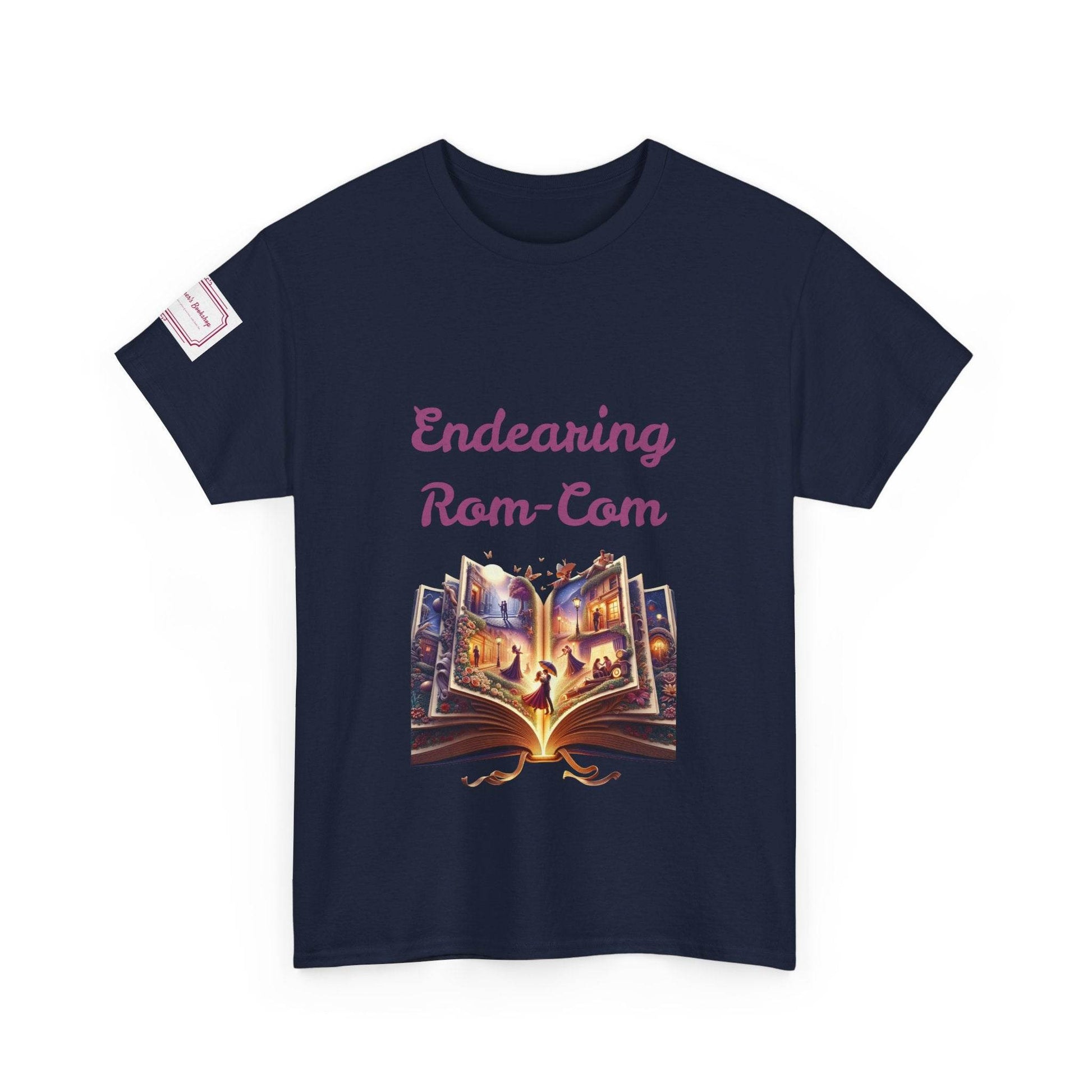 Endearing - Graphic Unisex Heavy Cotton Tee - Rom-Com Books - The Dreamer's Bookshop.