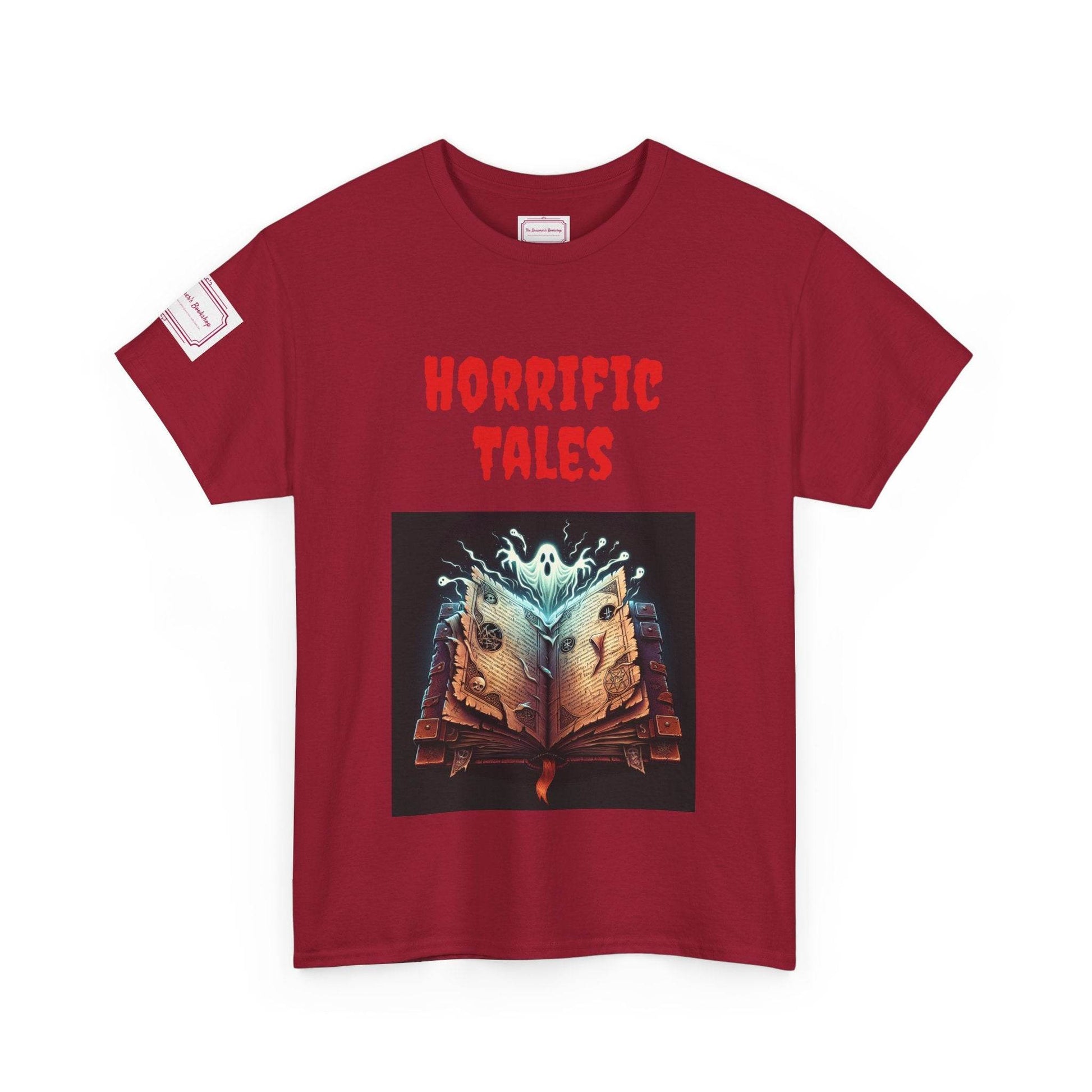 Horrific Tales - Unisex Heavy Cotton Tee - Perfect for Book Lovers - The Dreamer's Bookshop.
