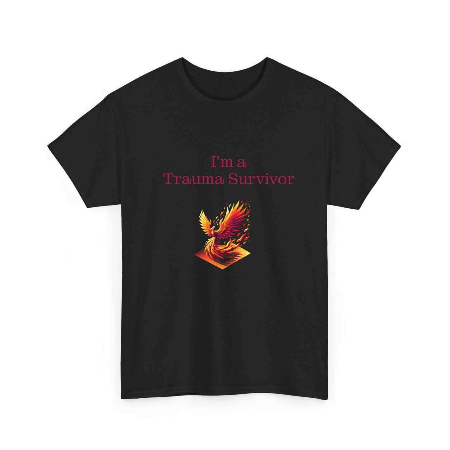 Trauma Survivor Unisex Heavy Cotton Tee - Empowering Apparel for Health Awareness - The Dreamer's Bookshop.