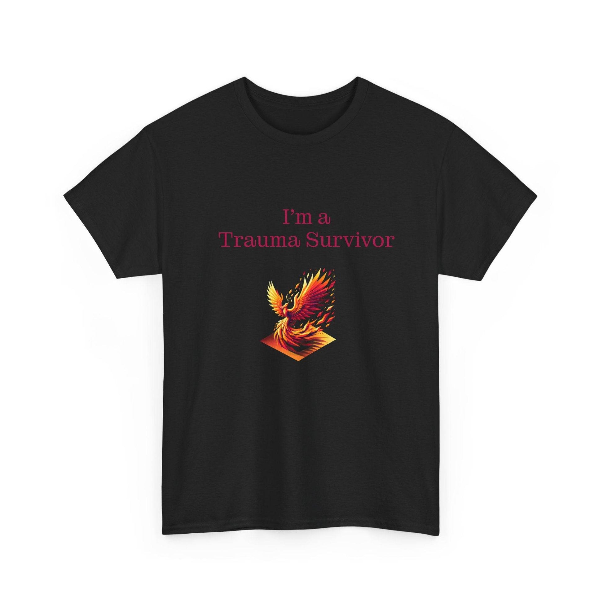 Trauma Survivor Unisex Heavy Cotton Tee - Empowering Apparel for Health Awareness - The Dreamer's Bookshop.