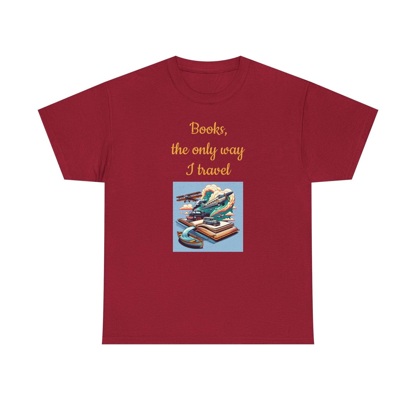 Travel -A Unisex Heavy Cotton Tee - Perfect Gift for Book Lovers - The Dreamer's Bookshop.