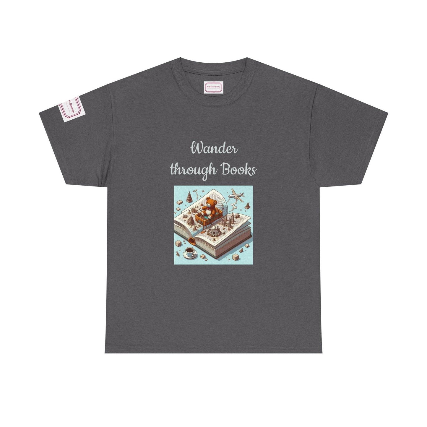 Wander - Unisex Heavy Cotton Tee - Perfect for Book Lovers - The Dreamer's Bookshop.