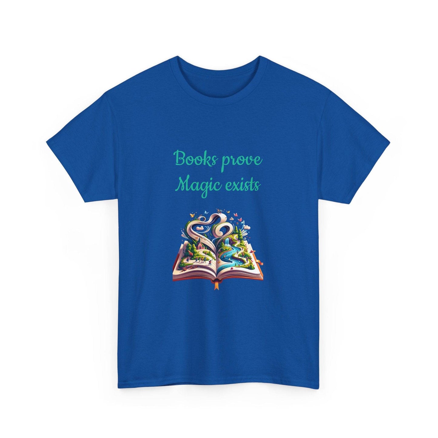 Magic exists - Unisex Heavy Cotton Tee for Book Lovers - The Dreamer's Bookshop.