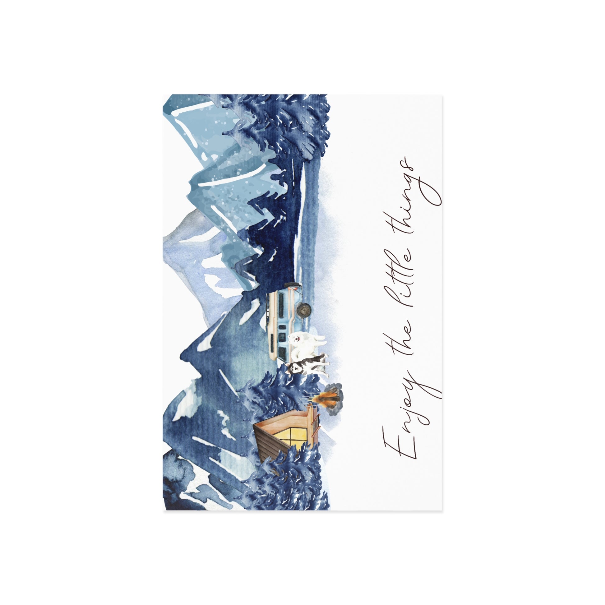 The Dreamer's Bookshop "Mountains" Enjoy the Little Things Card - The Dreamer's Bookshop.