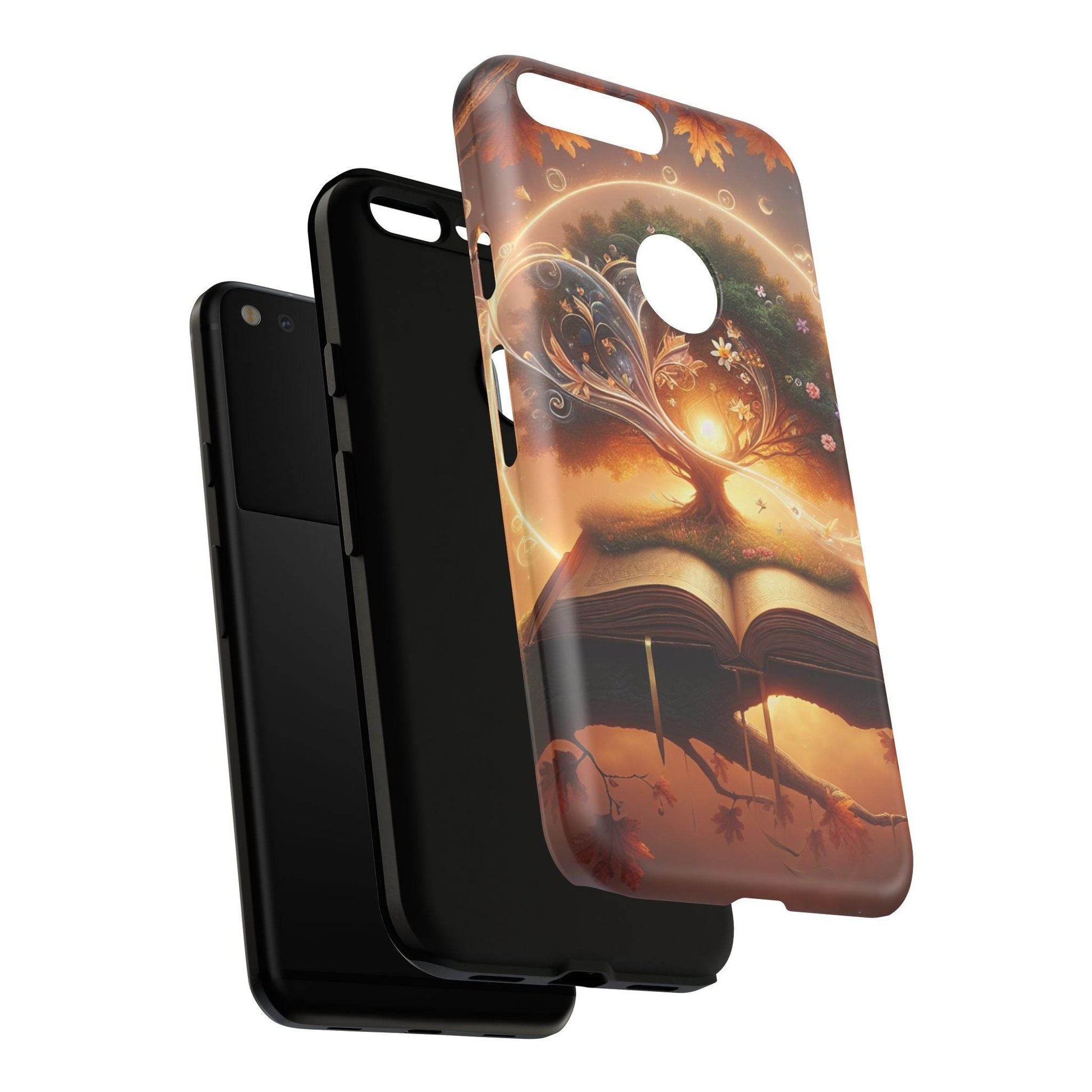 Google & Samsung - Artistic Phone Case with BookishTree Design - Tough Cases - The Dreamer's Bookshop.
