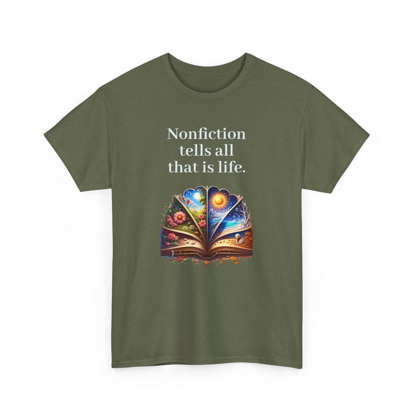 That is Life - Graphic Tee - Unisex Heavy Cotton T-Shirt Nonfiction Books - The Dreamer's Bookshop.