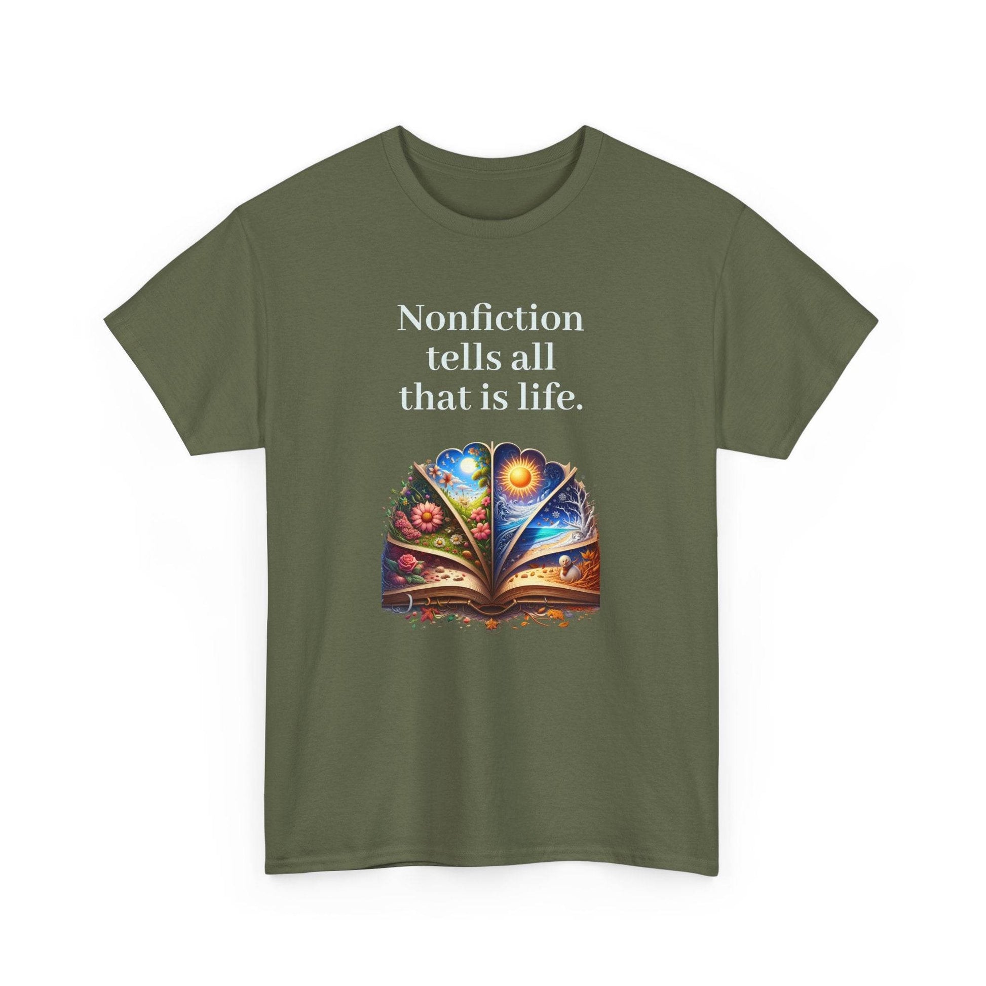 That is Life - Graphic Tee - Unisex Heavy Cotton T-Shirt Nonfiction Books - The Dreamer's Bookshop.