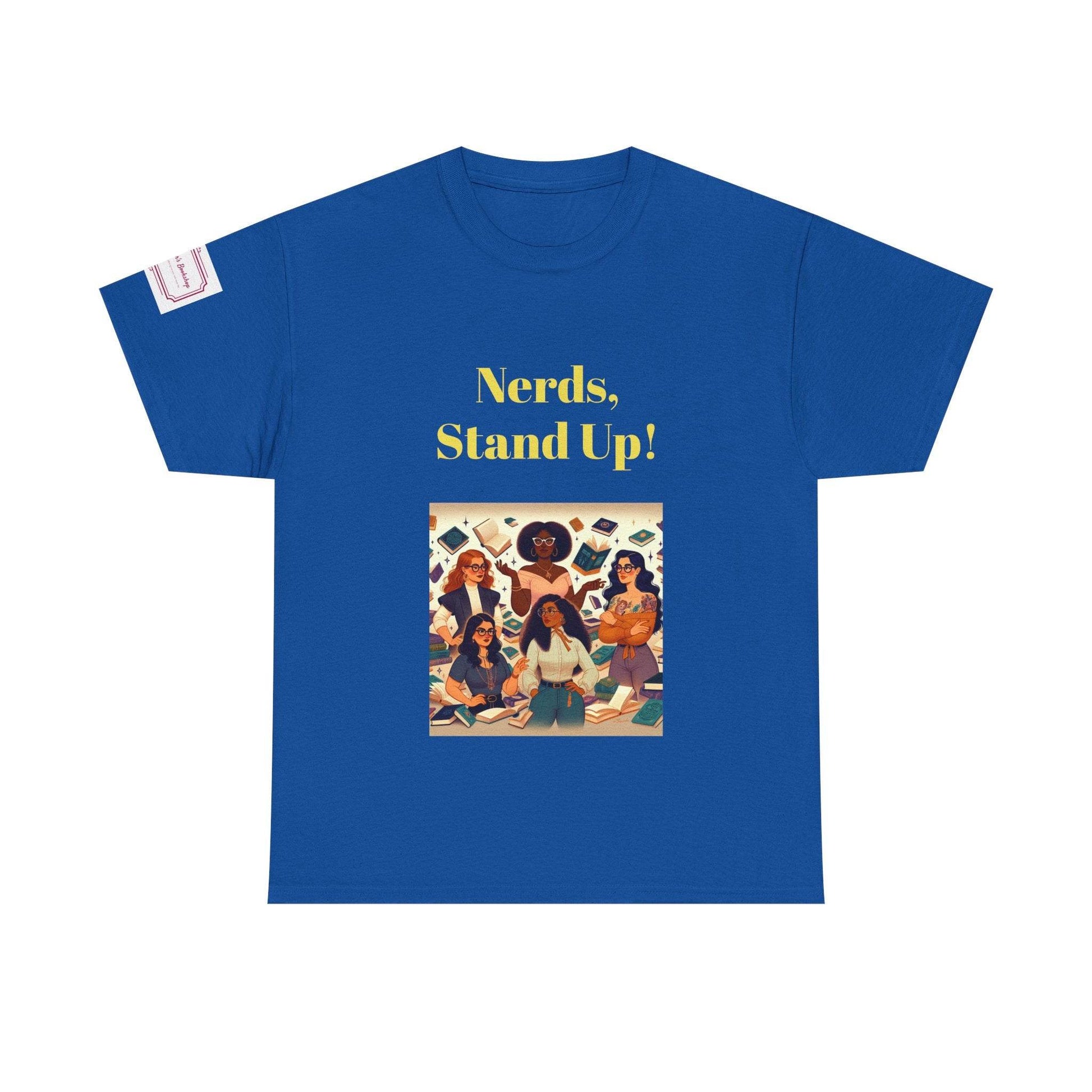 Nerds Stand Up - Unisex Heavy Cotton Tee - Book Lovers - The Dreamer's Bookshop.