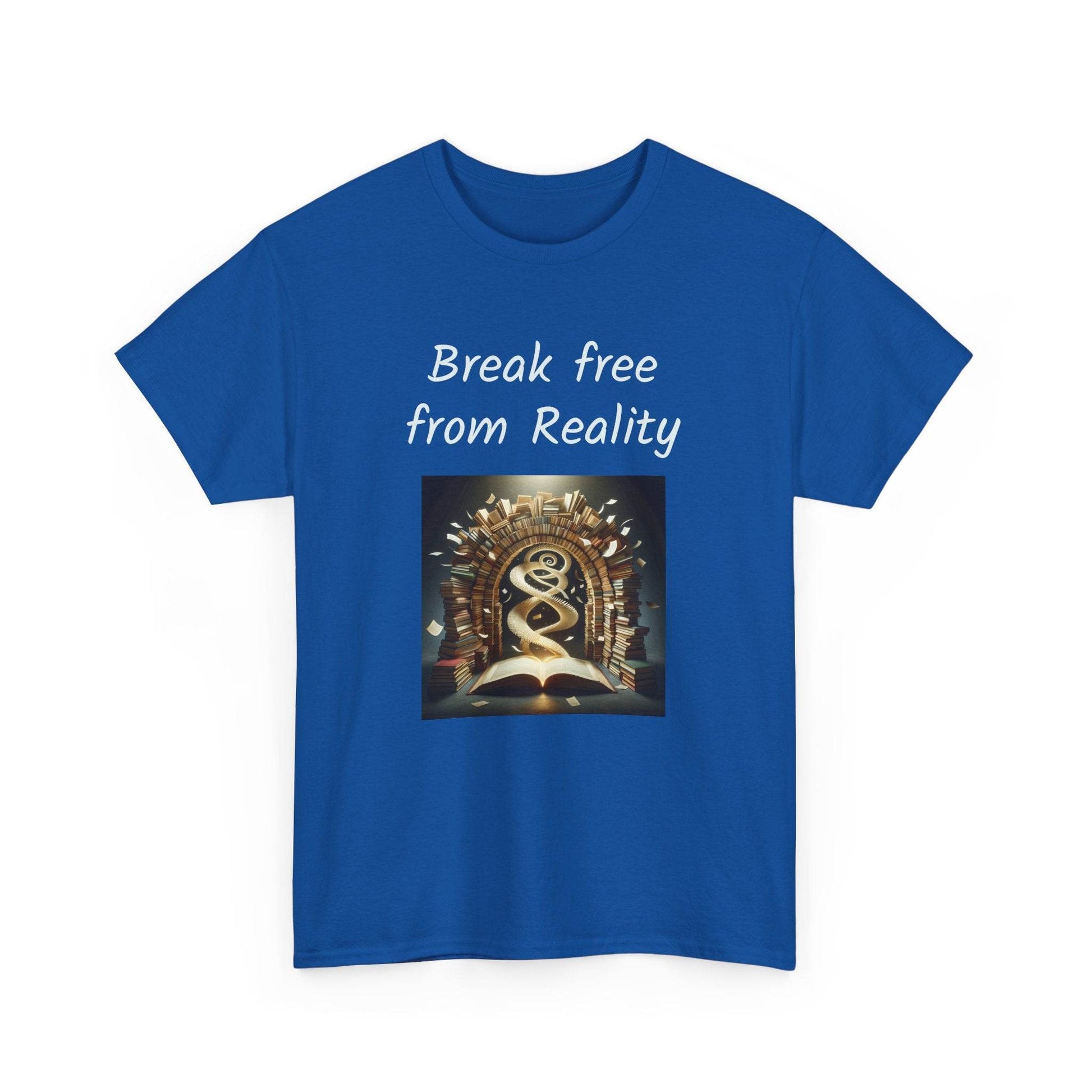 Break Free - Graphic Tee - Unisex Heavy Cotton T-Shirt - Book Lovers - The Dreamer's Bookshop.